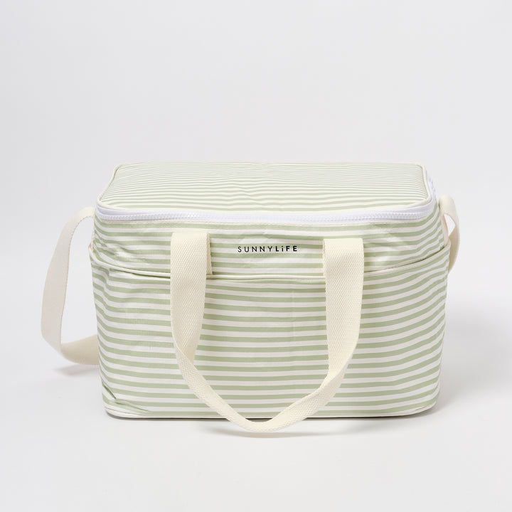 Light Cooler Bag | La Palma Sage Stripe