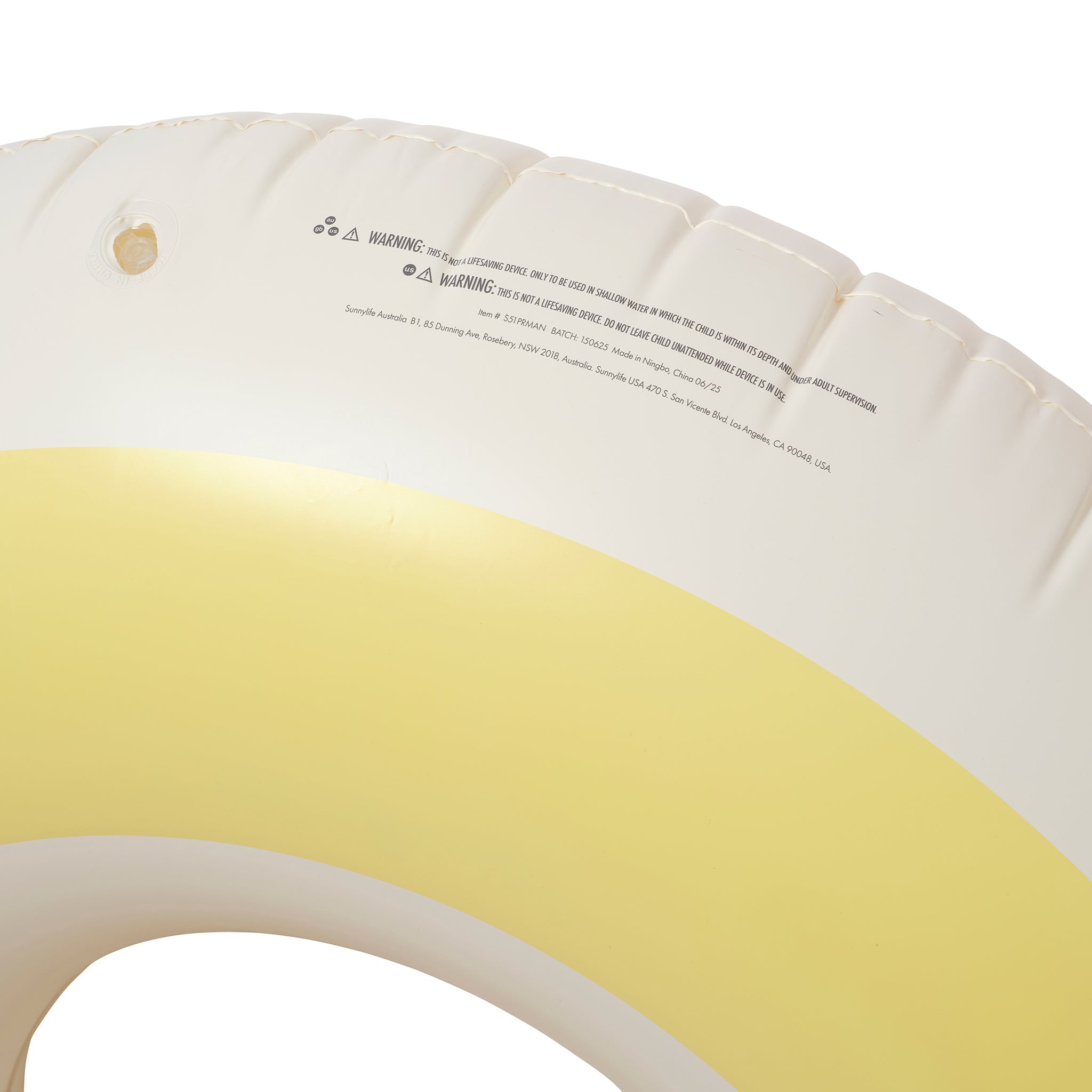 Tube Pool Ring - Butter