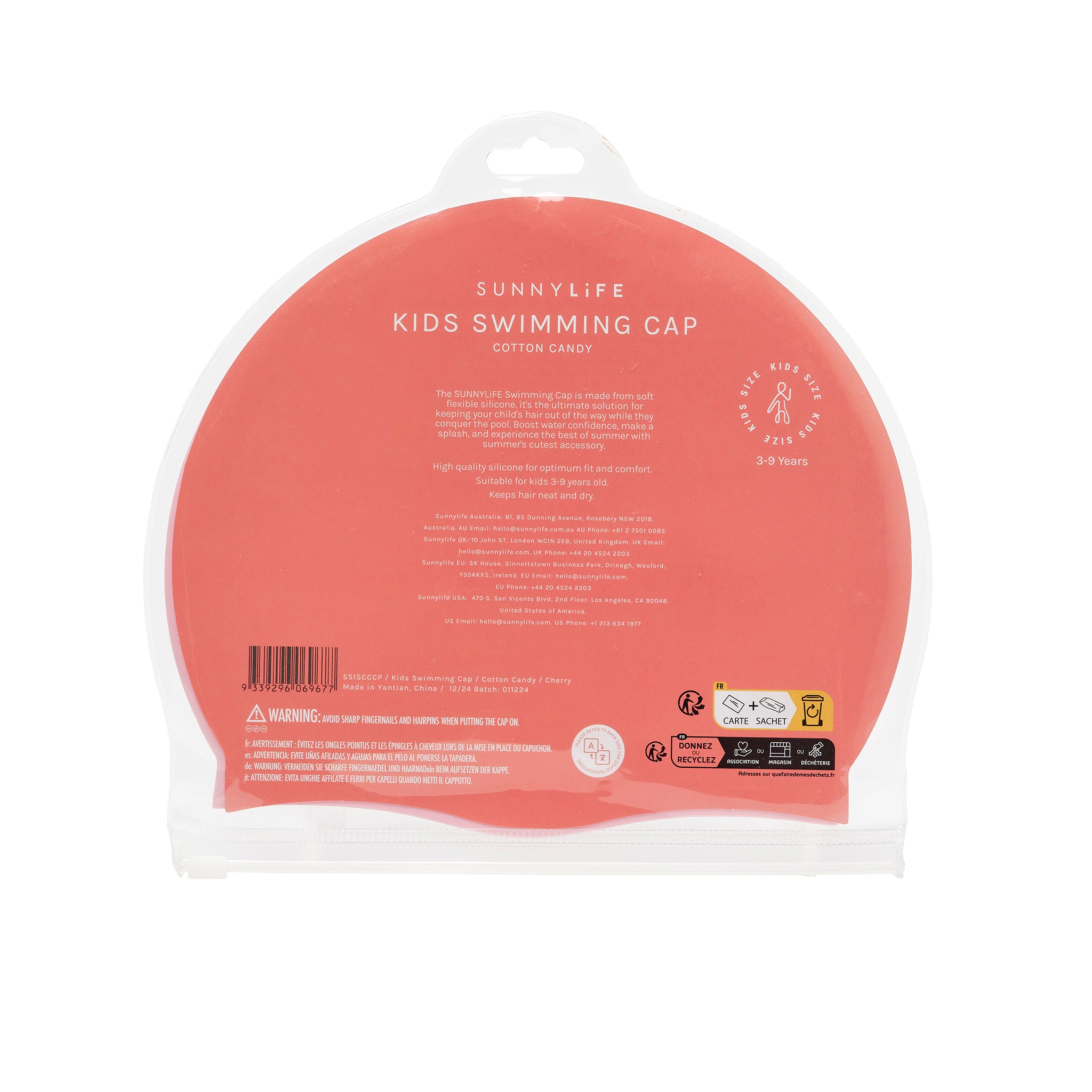 Swimming Cap - Cotton Candy Cherry