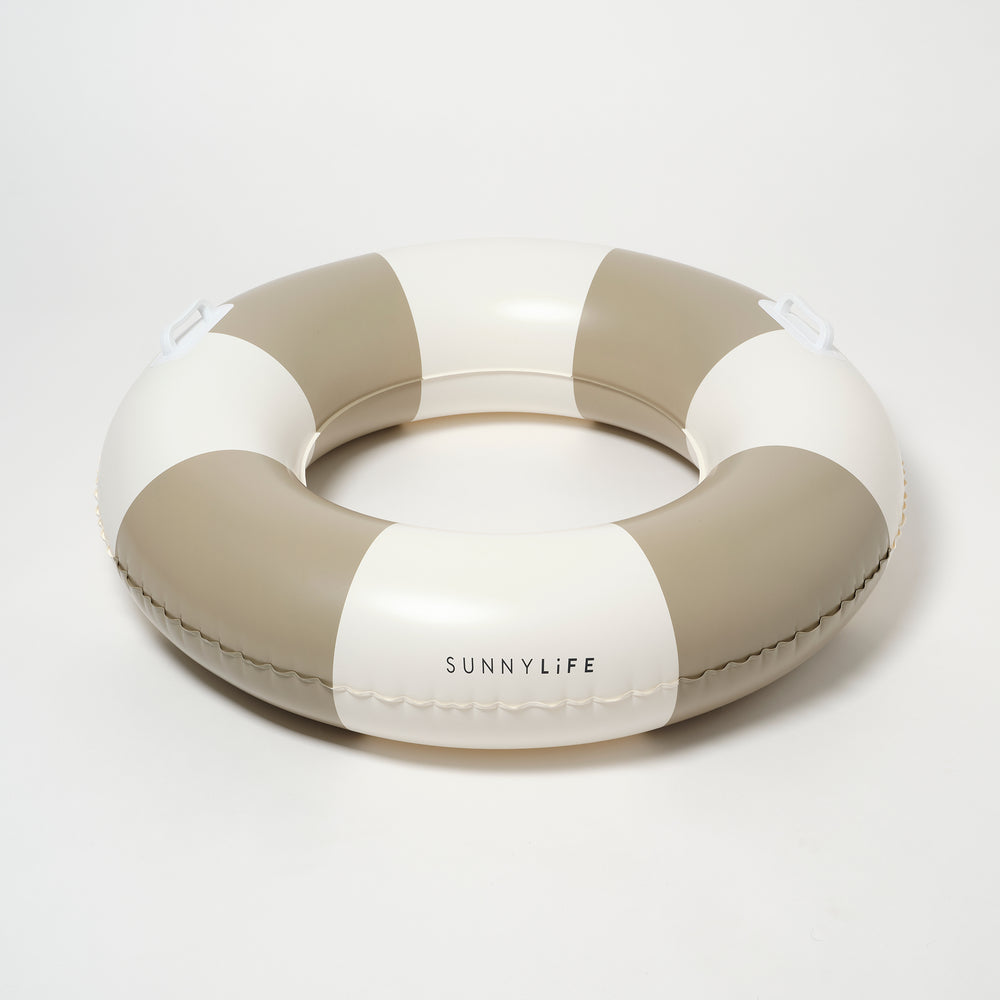 Slim Tube Pool Ring | Rustico Driftwood Stripe