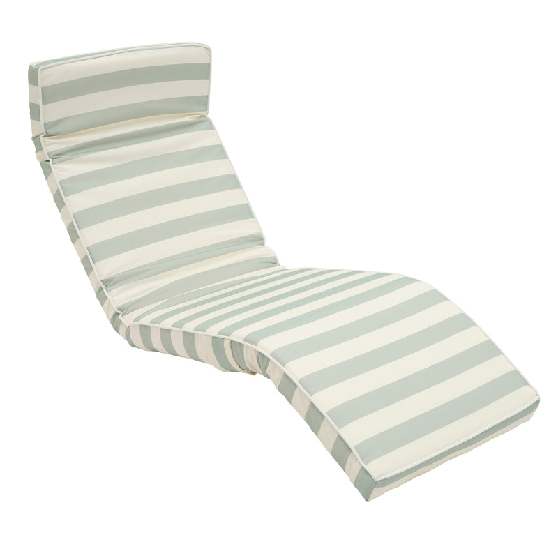 Der Lounger-Sessel – Streifenmuster in Meeressalbei