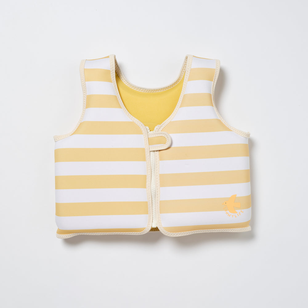 Float Vest 1-2 | Sid the Seagull Mustard Stripe