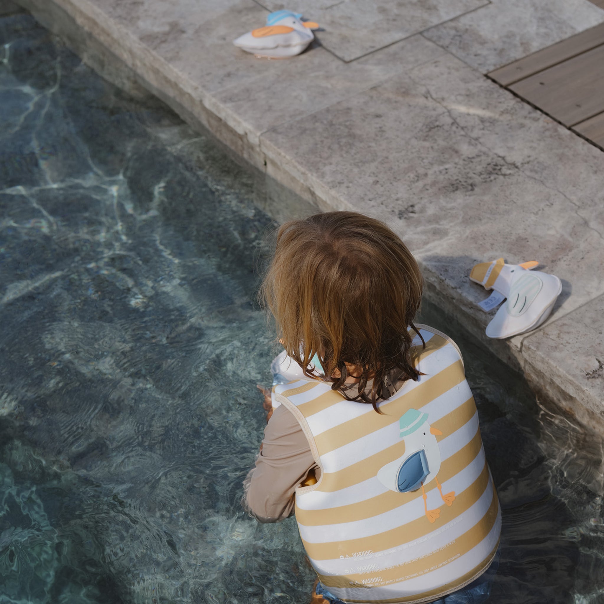 Float Vest 4-6 | Sid the Seagull Mustard Stripe