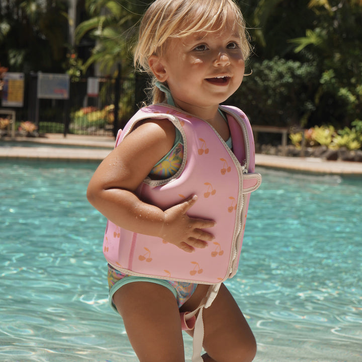 Kids Swim Vest 1-2 | Cotton Candy Cherry