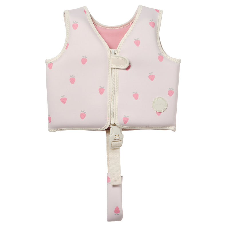 Kids Swim Vest 1-2 - Strawberry Sunshine