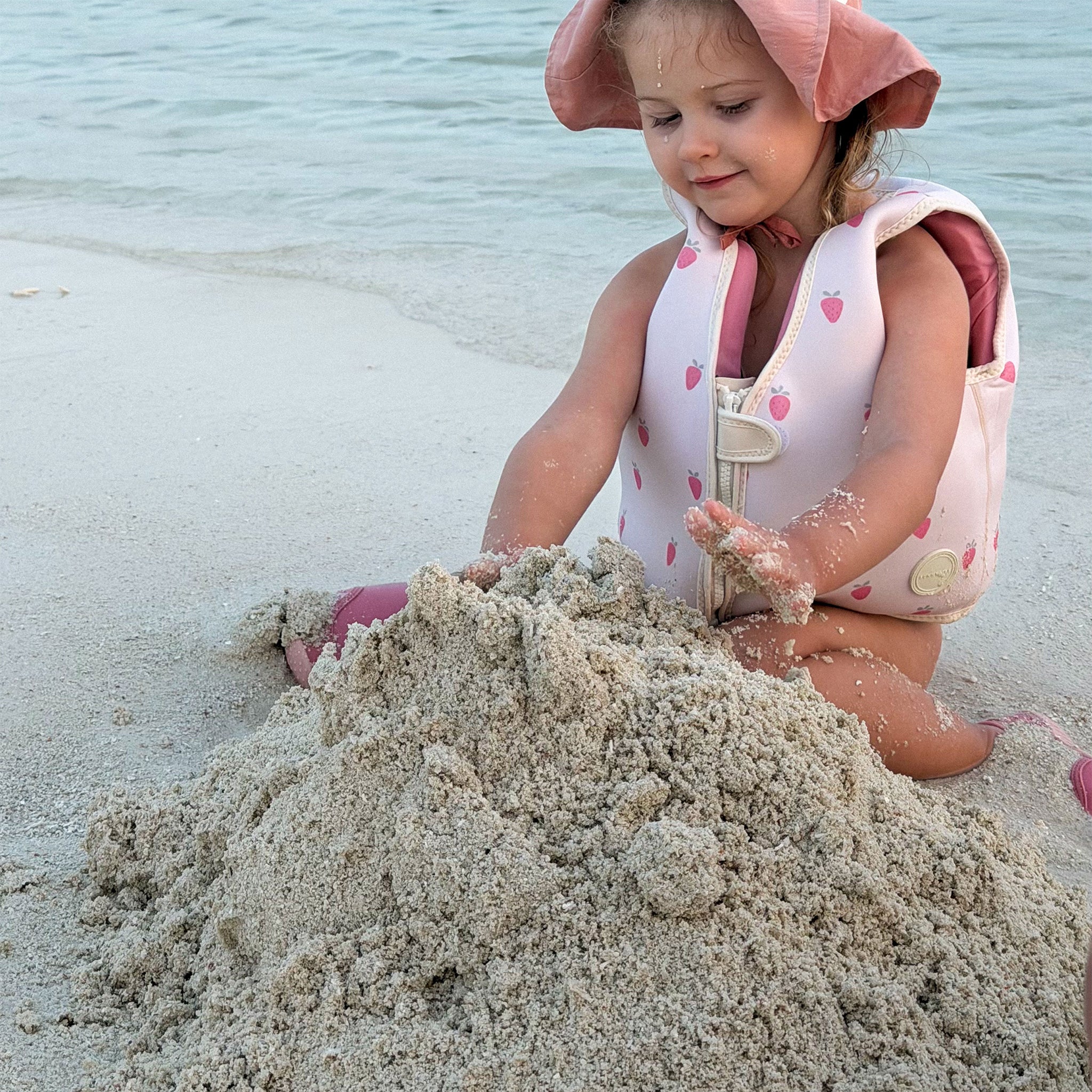 Kids Swim Vest 3-6 - Strawberry Sunshine