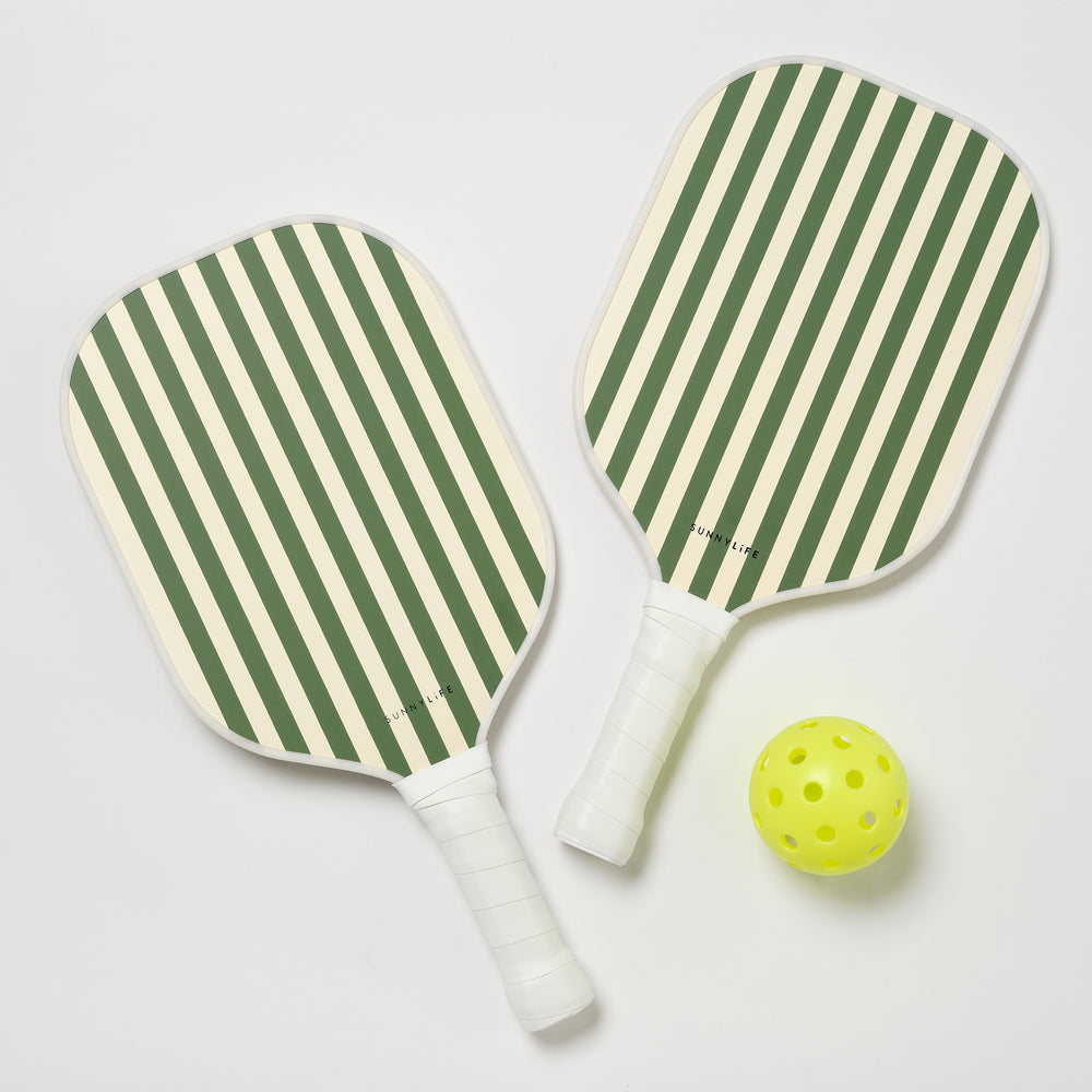 Wooden Pickle Ball Set | The Vacay Olive W