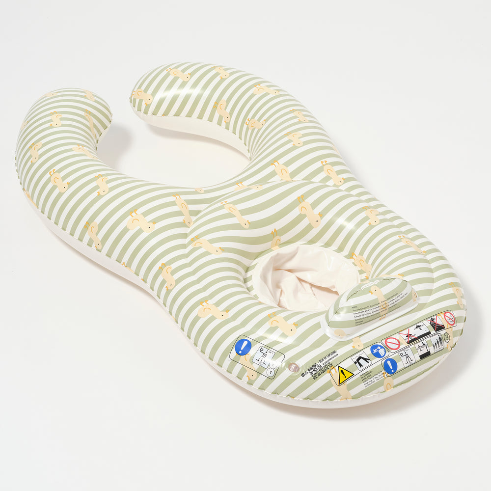 Float Together Baby Seat | Duck Sage Stripe