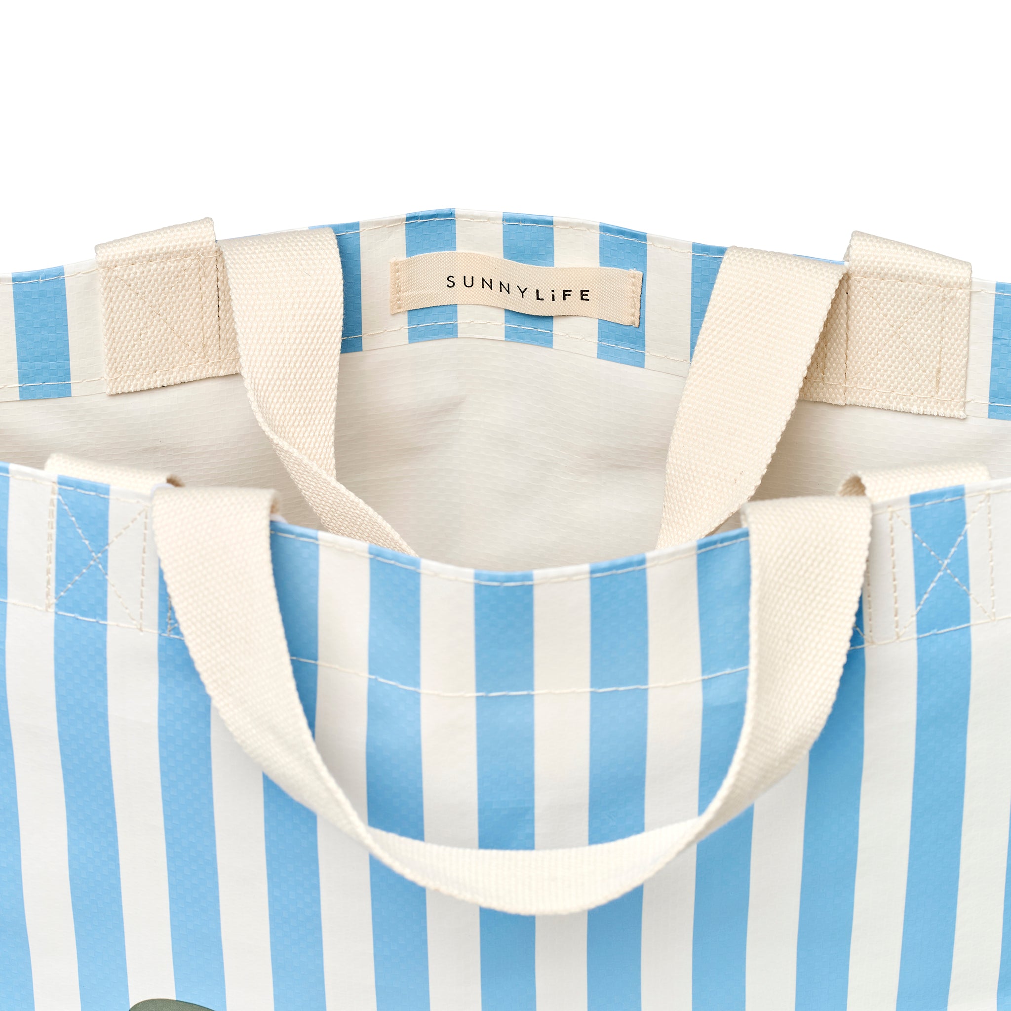 Carryall Beach Bag - La Mer Med Blue Stripe