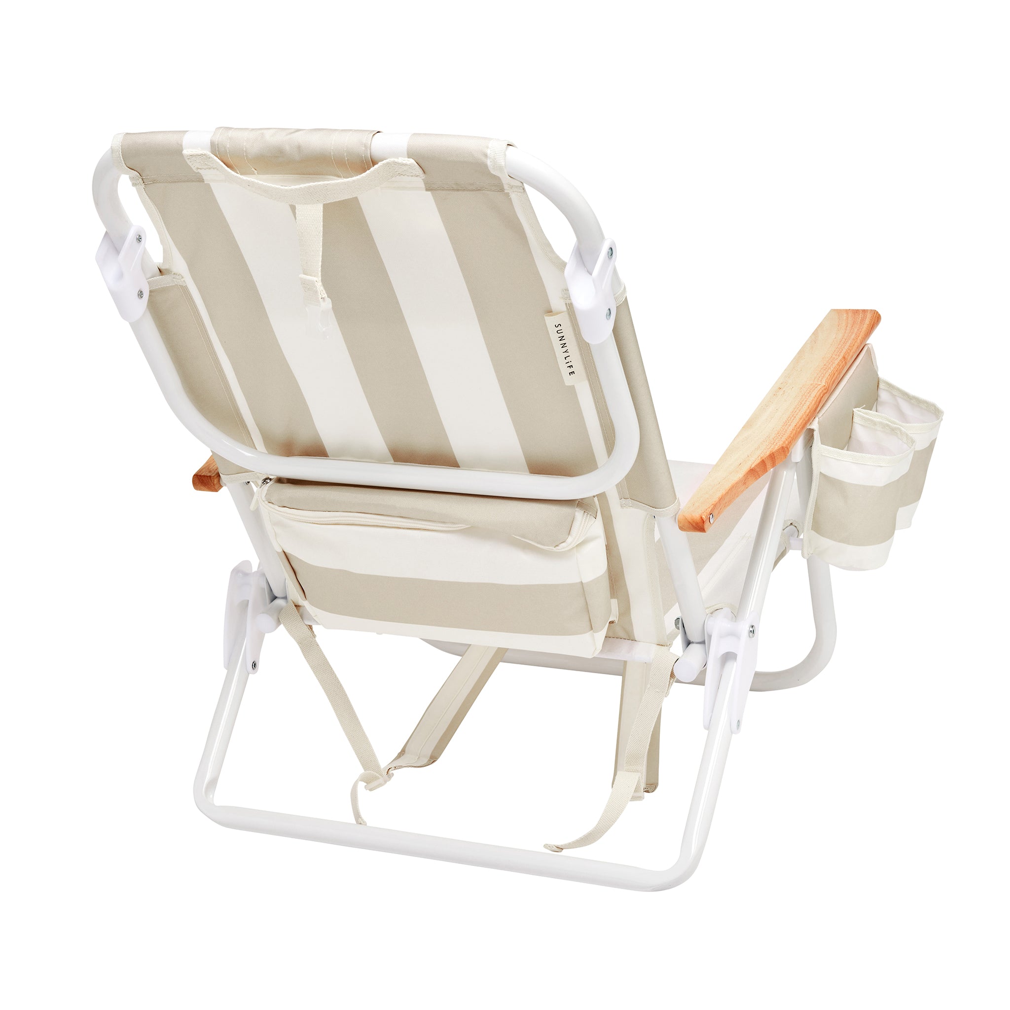 Deluxe Beach Chair - Oyster Stripe