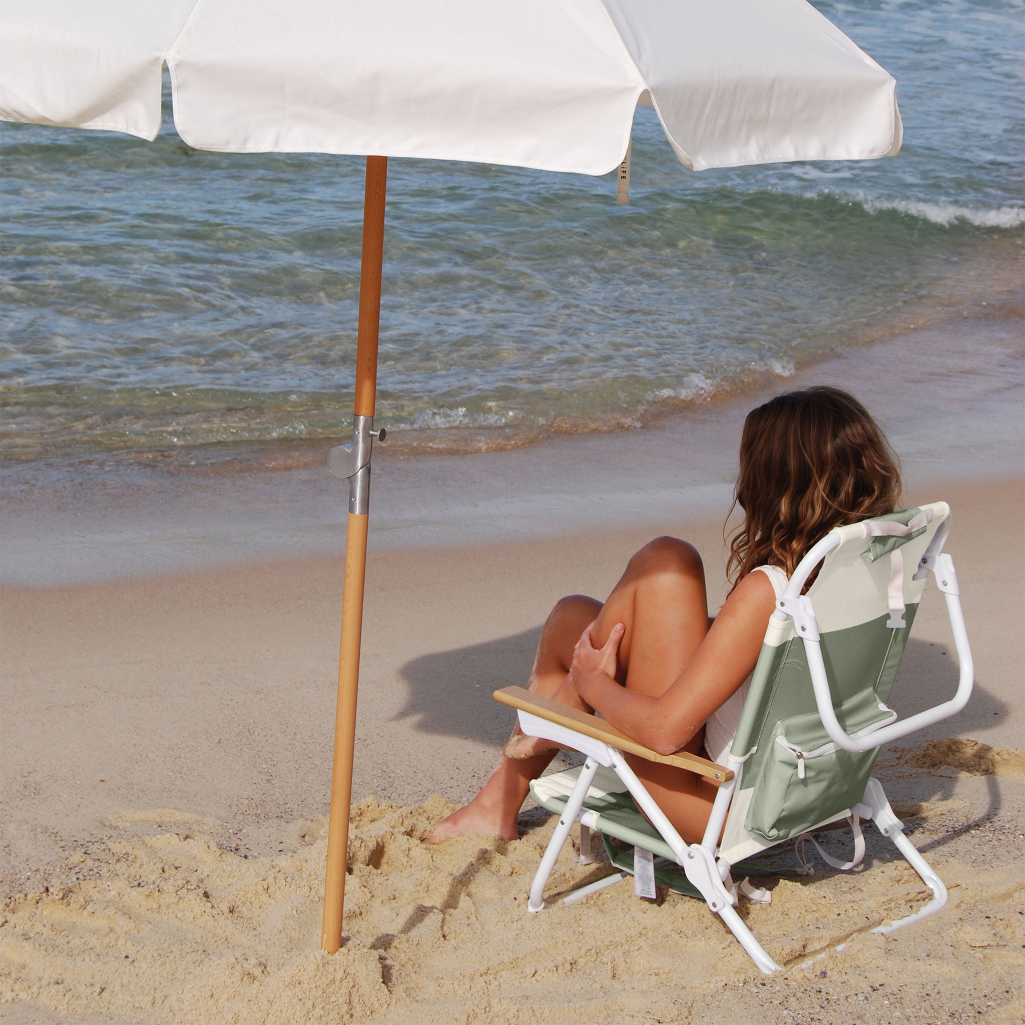 Deluxe Beach Chair - Seagrass Sage