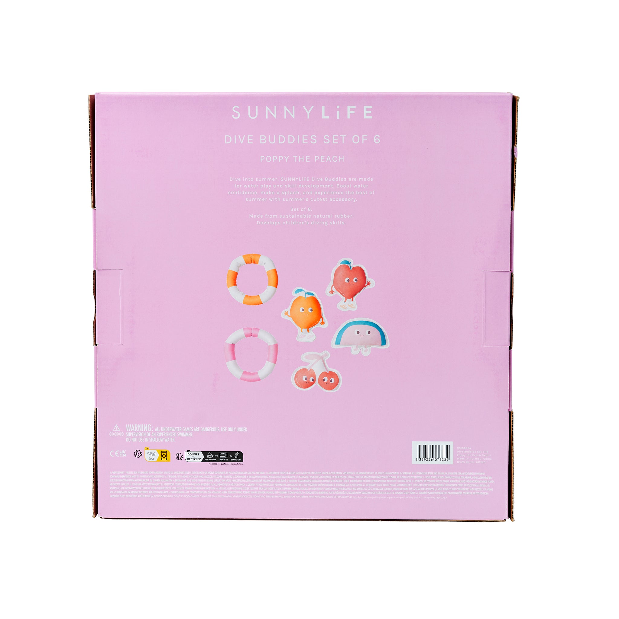 Dive Buddies - Poppy the Peach Set of 6