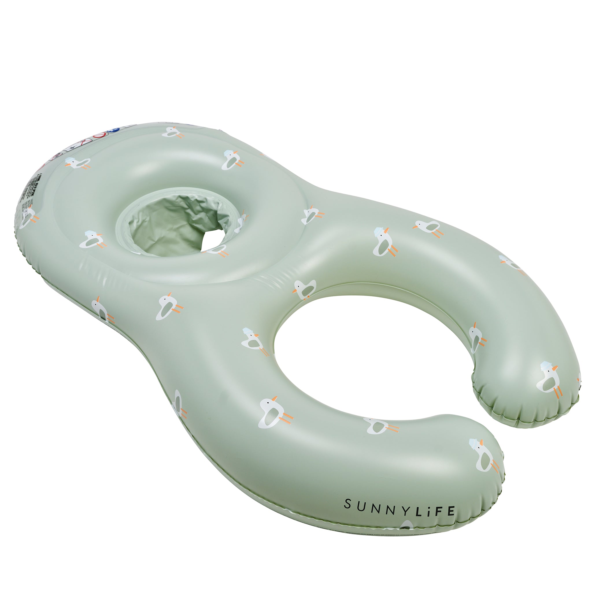 Float Together Baby Seat - Sammy the Seagull Green
