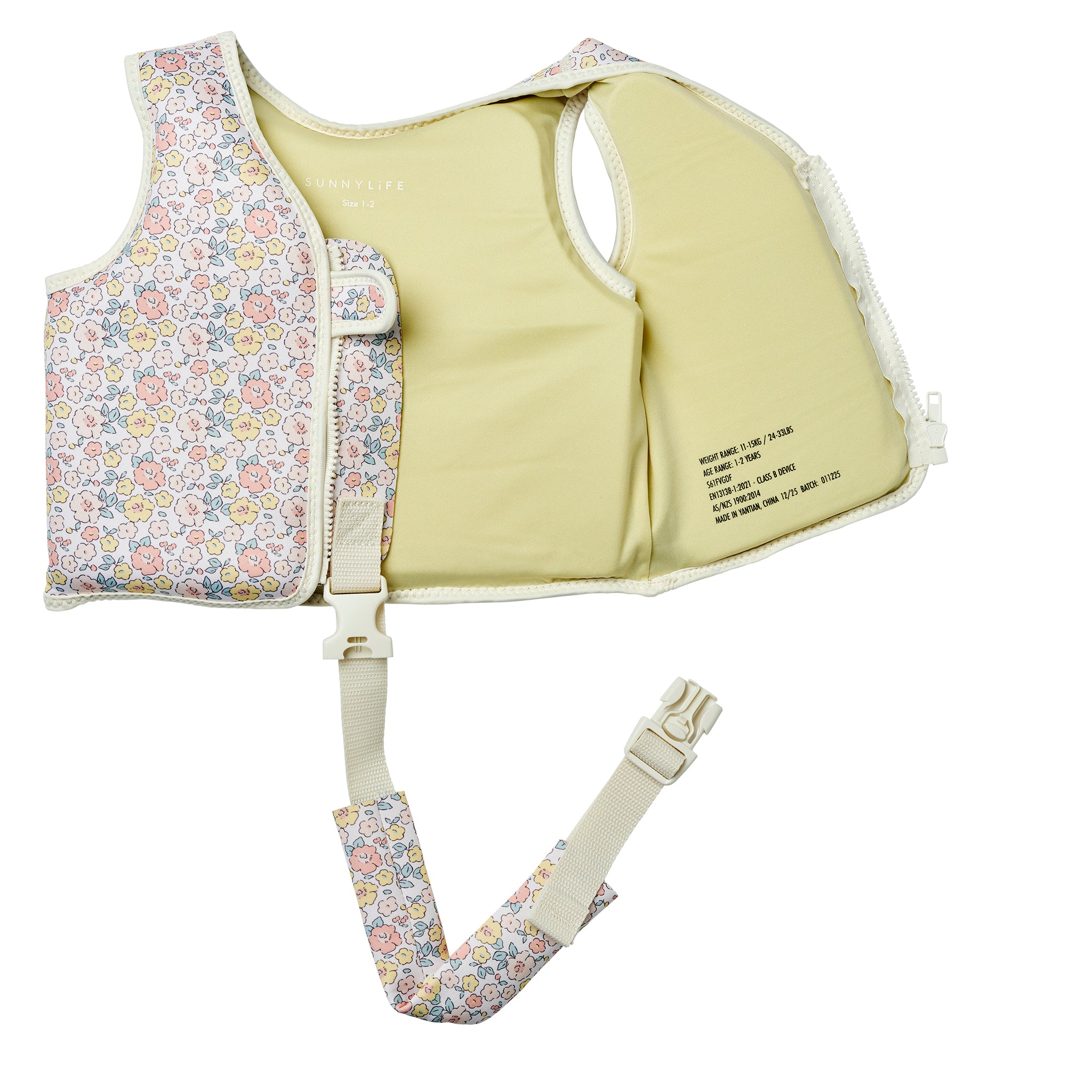 Kids Swim Vest 1-2 - Into the Garden Ditsy Floral