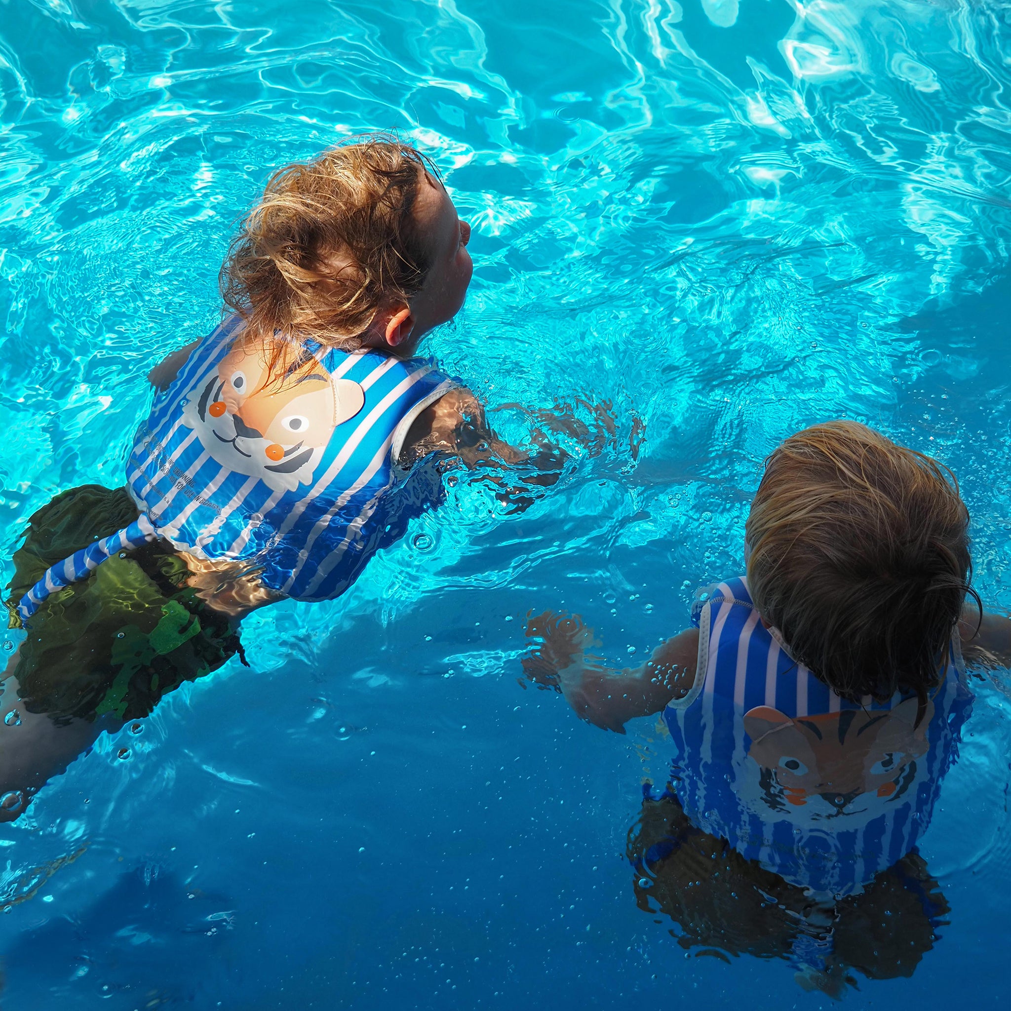 Kids Swim Vest 2-3 - Tino the Tiger Blue