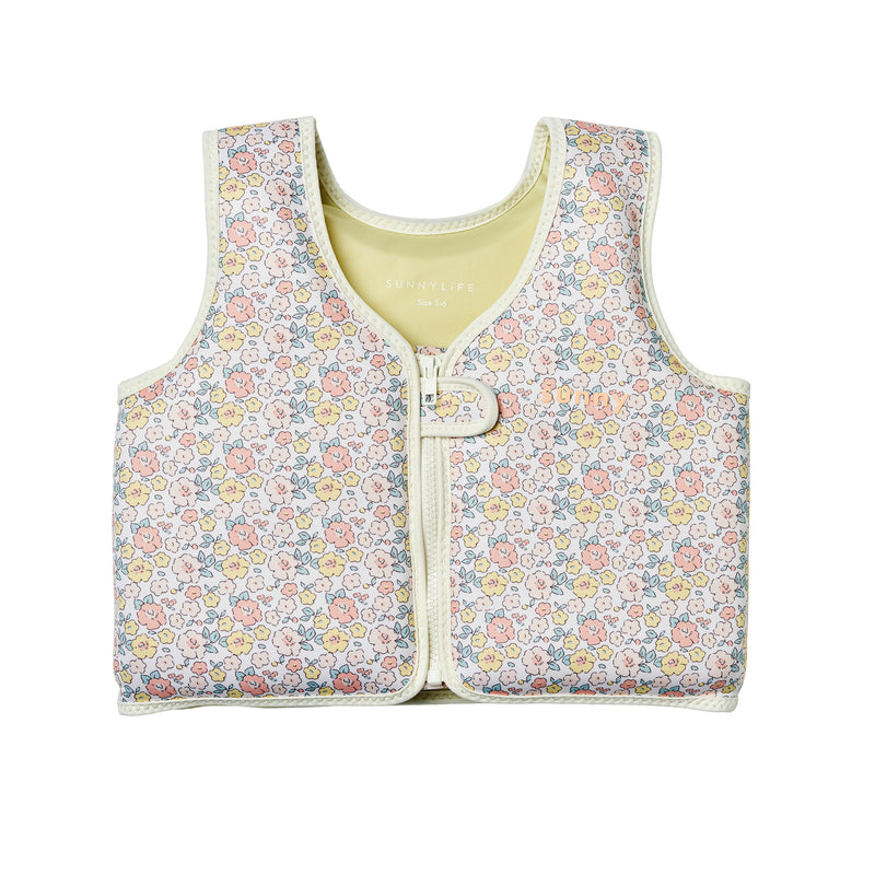Kids Swim Vest 3-6 - Into the Garden Ditsy Floral