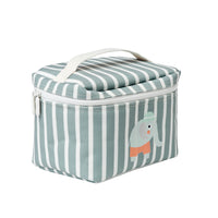 Kids Lunch Bag - Eli the Elephant Green Stripe