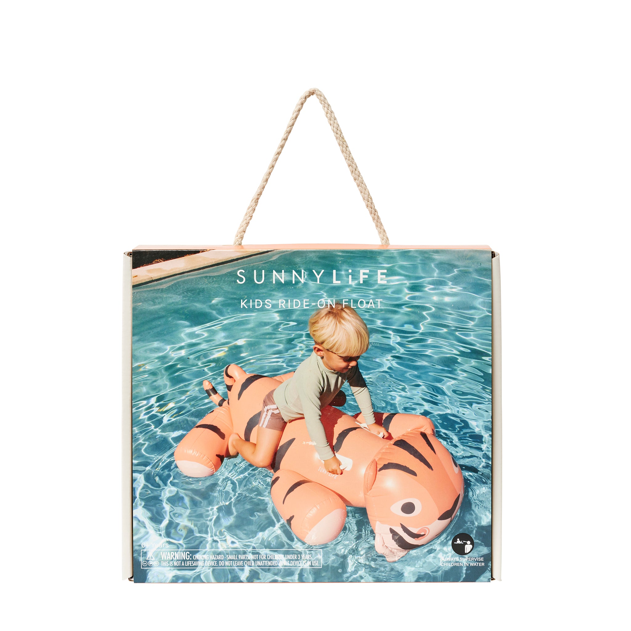 Kids Ride-On Float - Tino the Tiger Clay