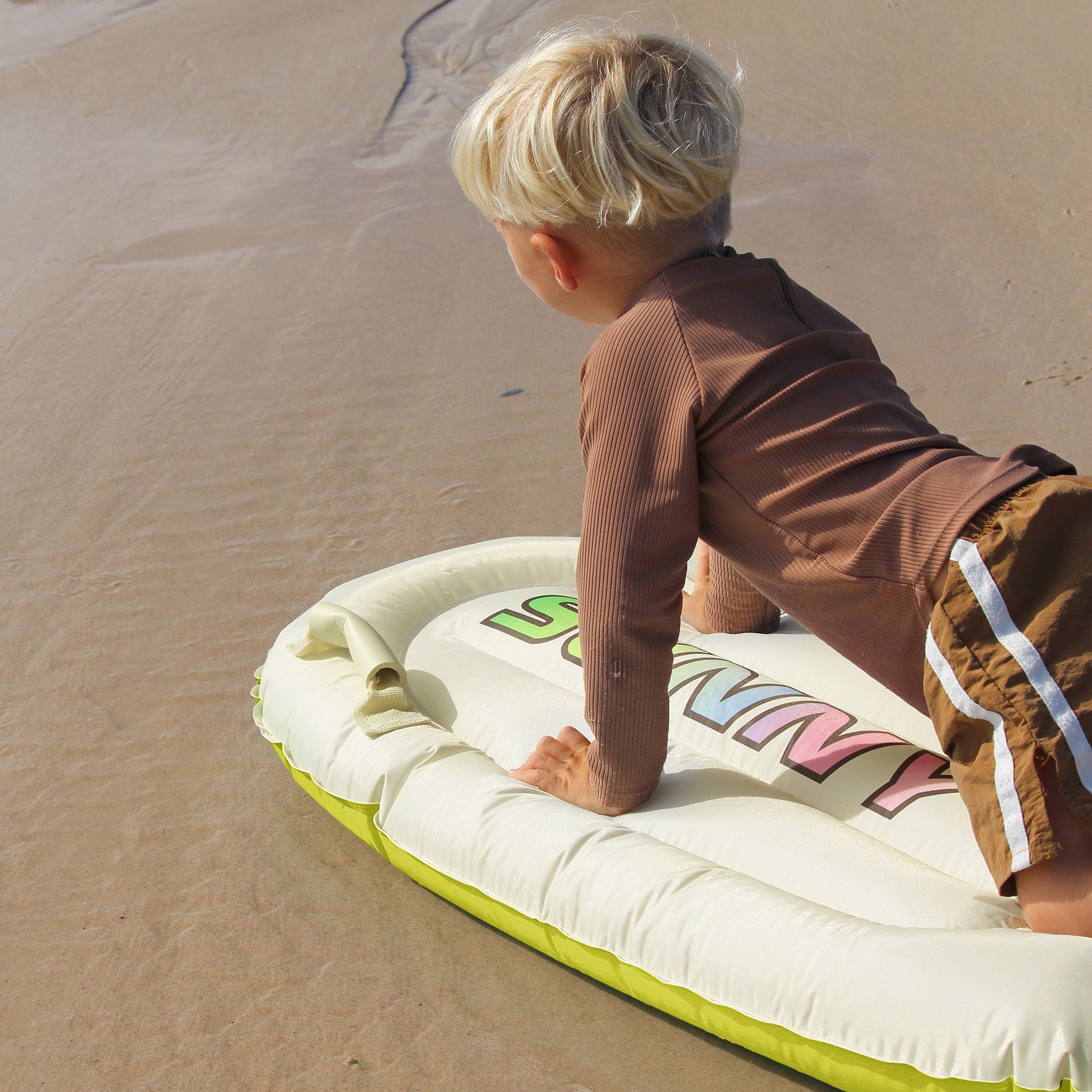 Kids Surf Mat - Zest Cream and Yellow