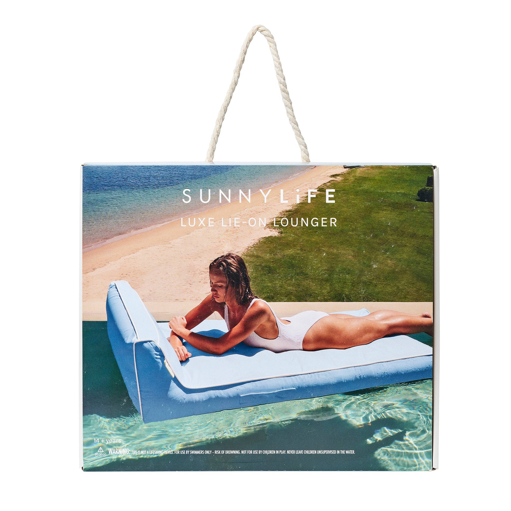Luxe Lie-On Lounger - La Mer Med Blue
