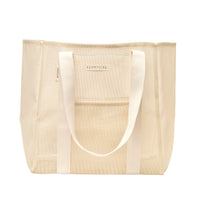 Mesh Beach Bag - Oyster Cream
