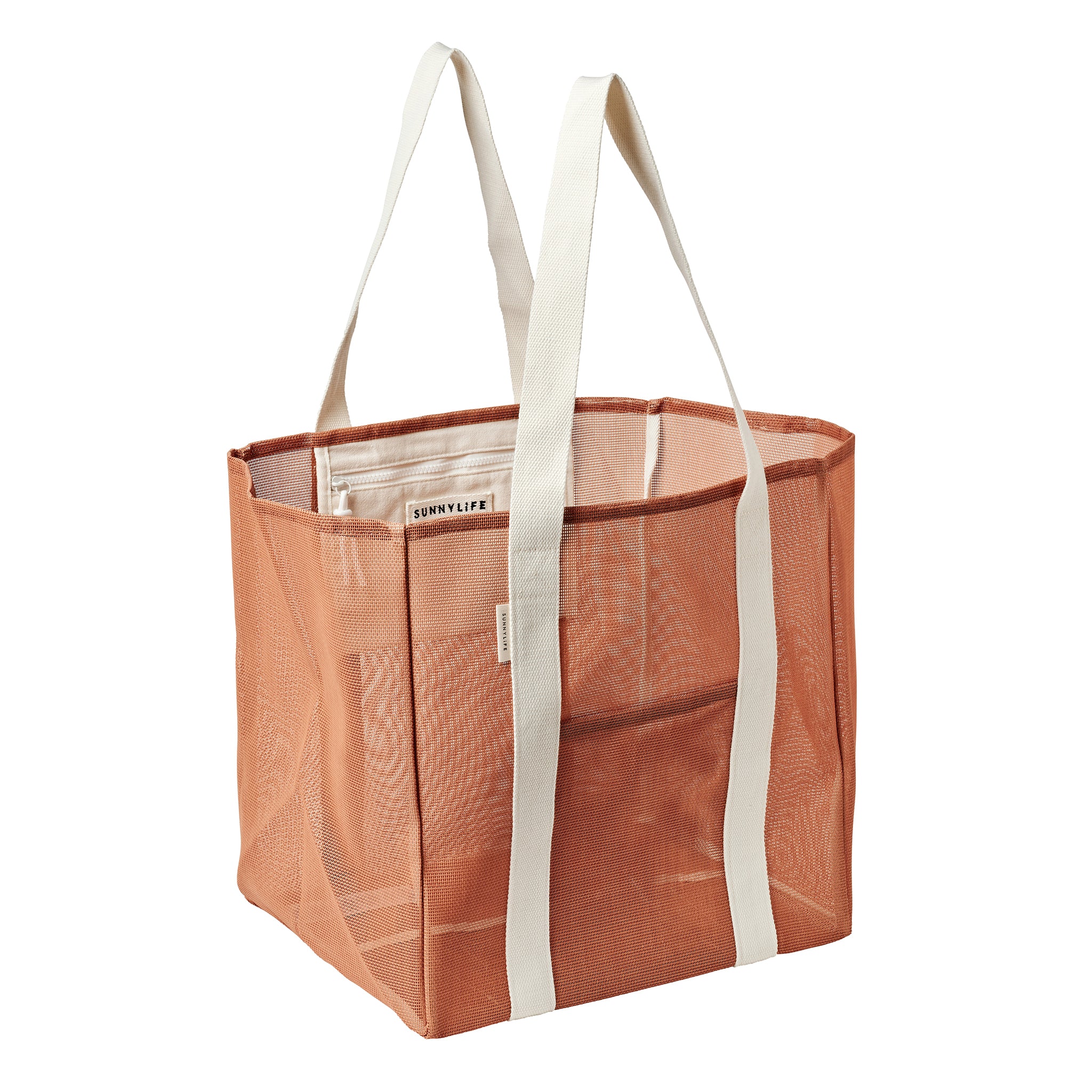 Mesh Beach Bag - Tierra Clay