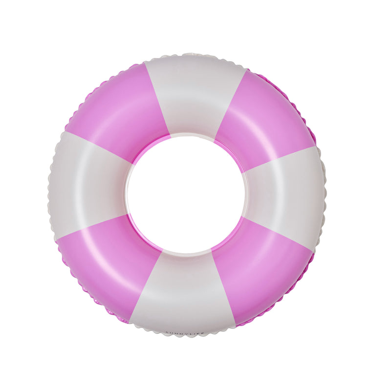 Mini Tube Pool Ring - Pool Party Magenta Stripe