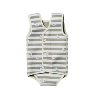 Baby Wetsuit - Sammy the Seagull Green Stripe
