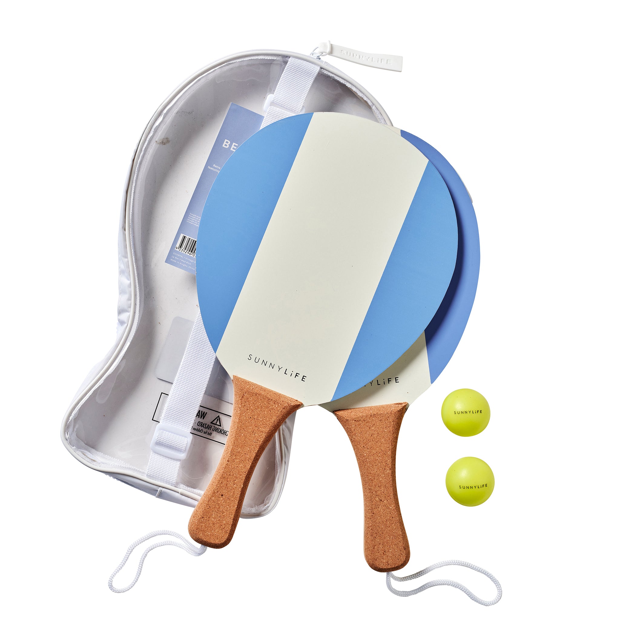 Vintage Beach Paddles - La Mer Med Blue