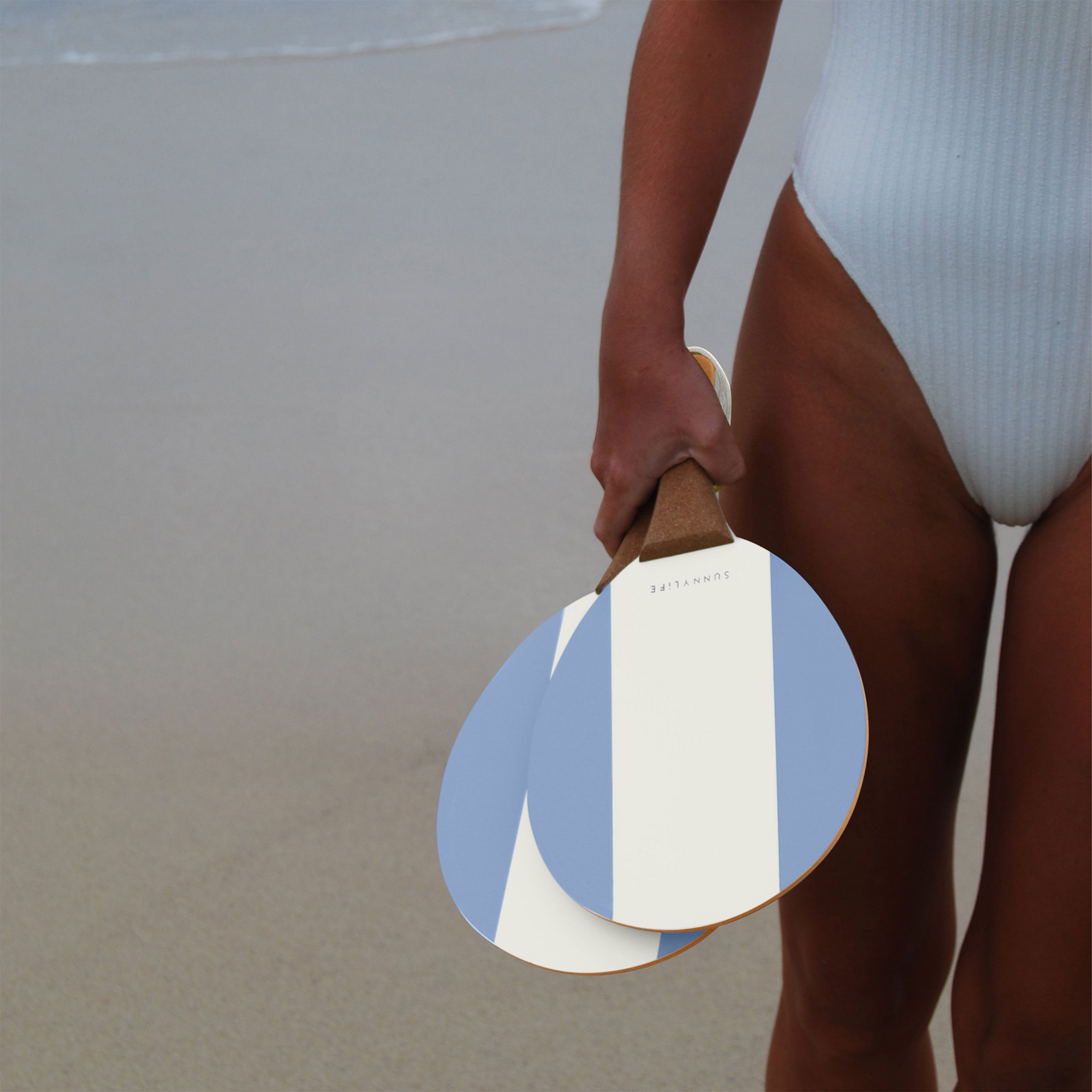 Vintage Beach Paddles - La Mer Med Blue