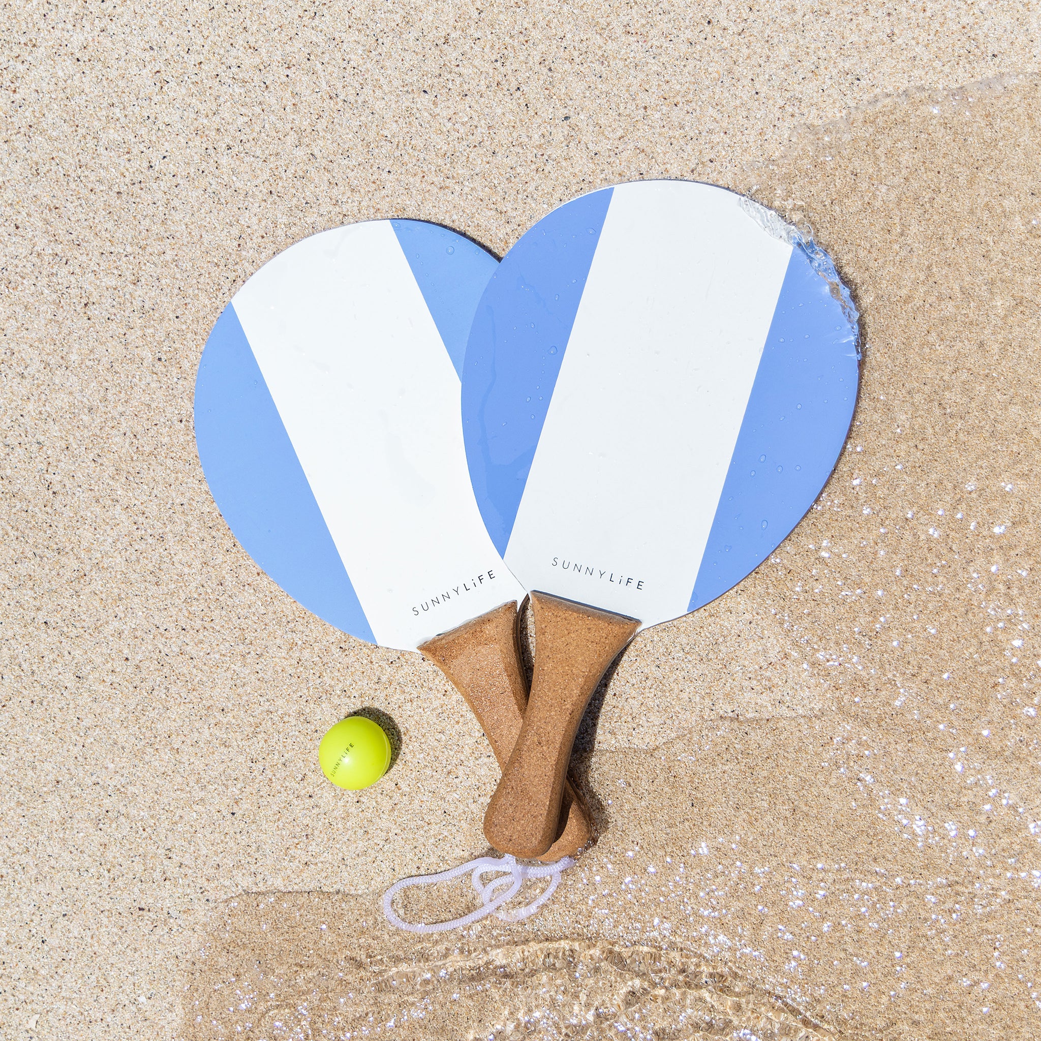 Vintage Beach Paddles - La Mer Med Blue