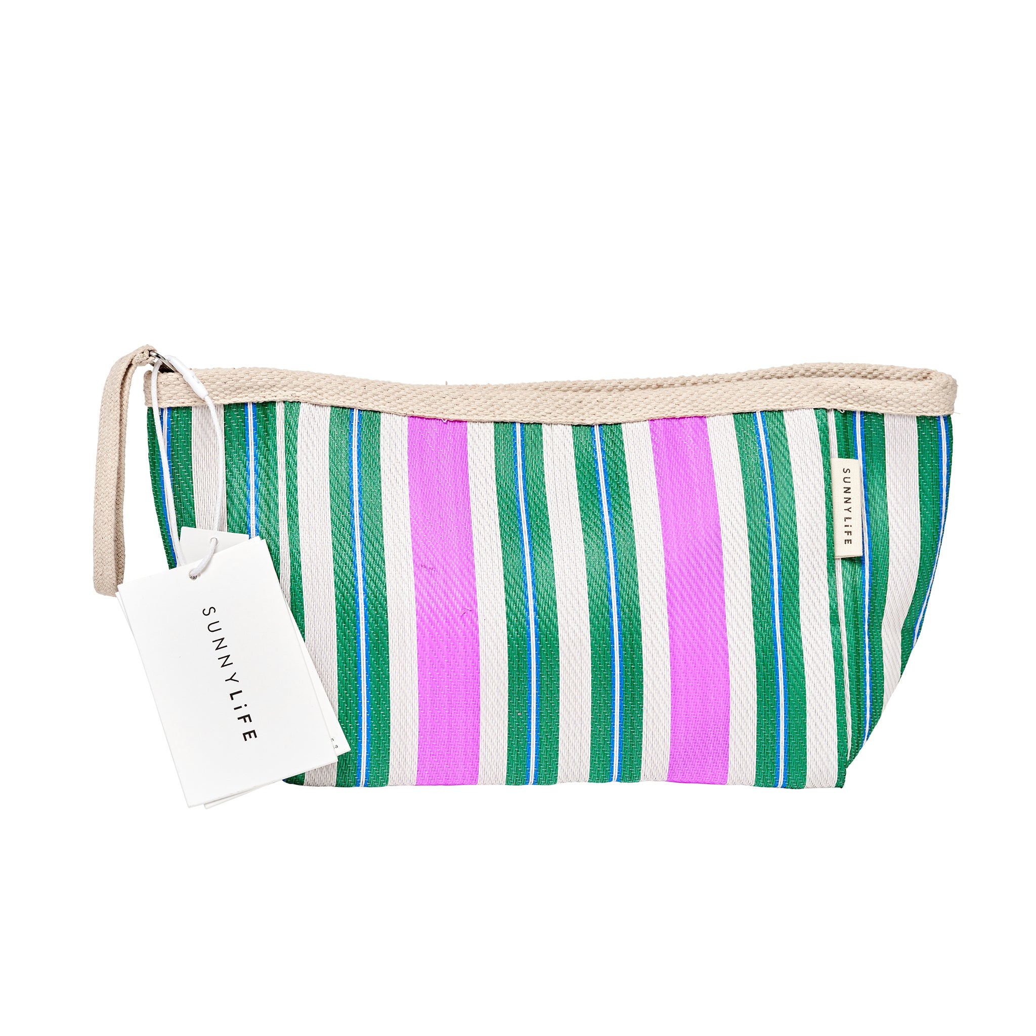 Recycled Nylon Beach Pouch - Seagrass Green