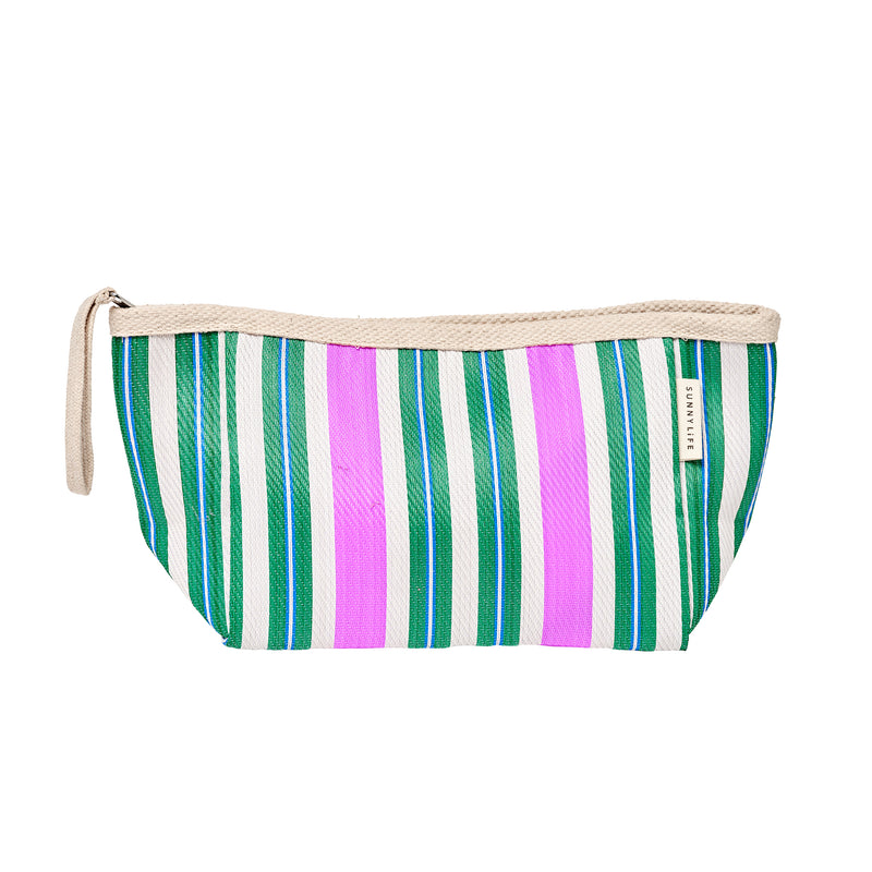 Recycled Nylon Beach Pouch - Seagrass Green