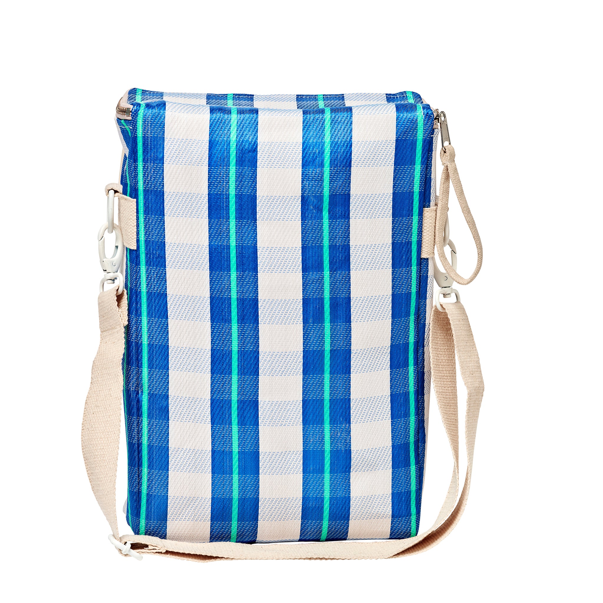 Recycled Nylon Cooler Drinks Bag - La Mer Blue Neon