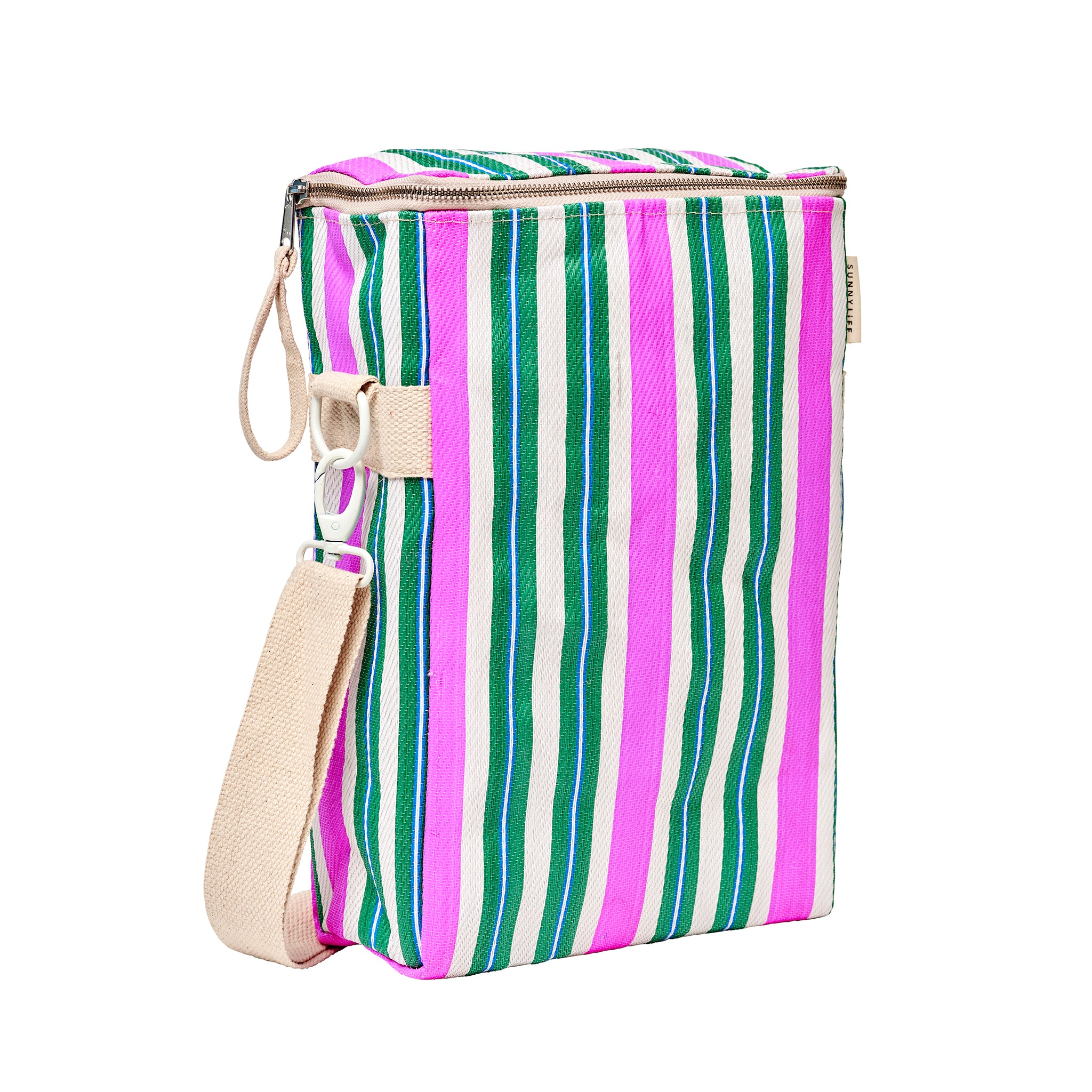 Recycled Nylon Cooler Drinks Bag - Seagrass Green