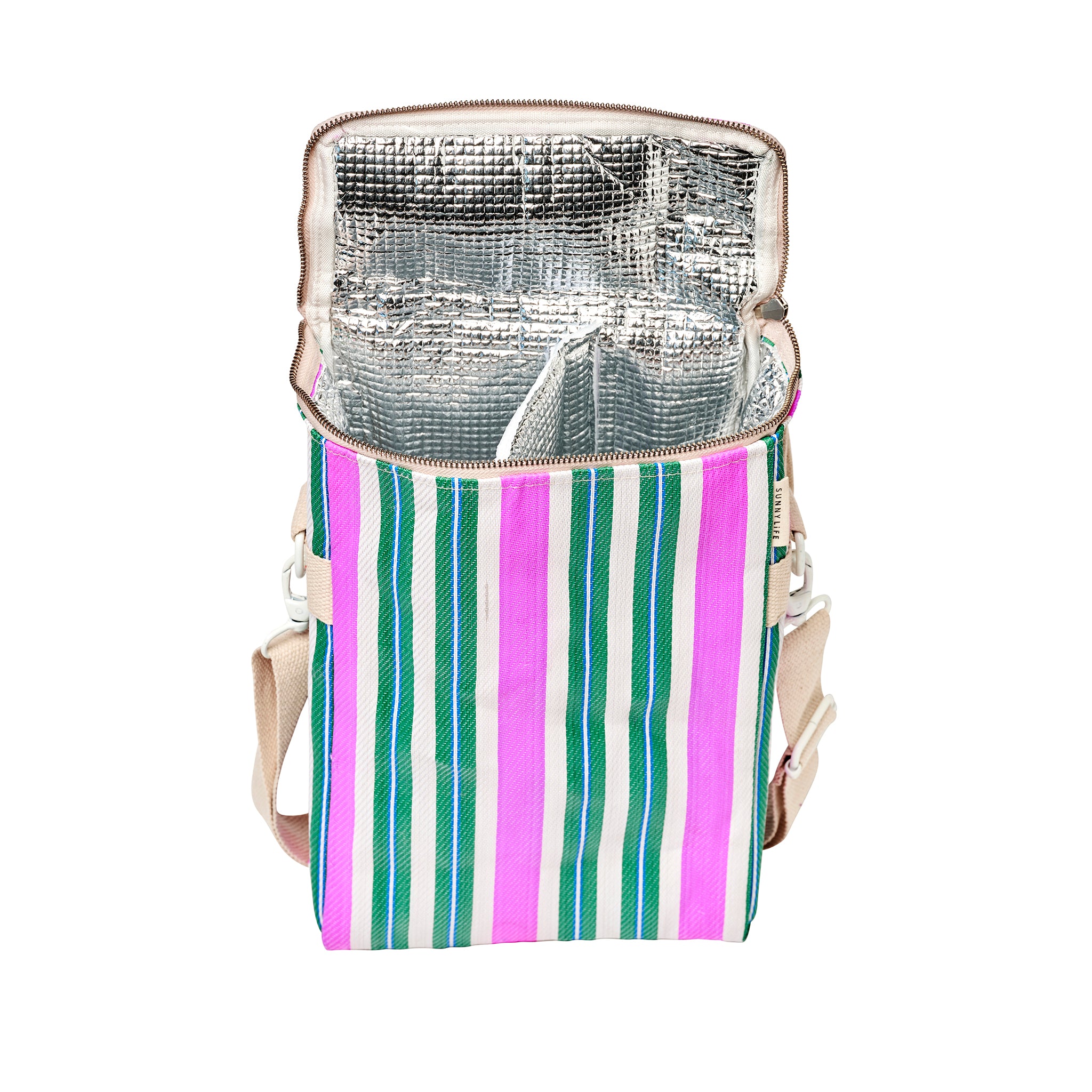 Recycled Nylon Cooler Drinks Bag - Seagrass Green