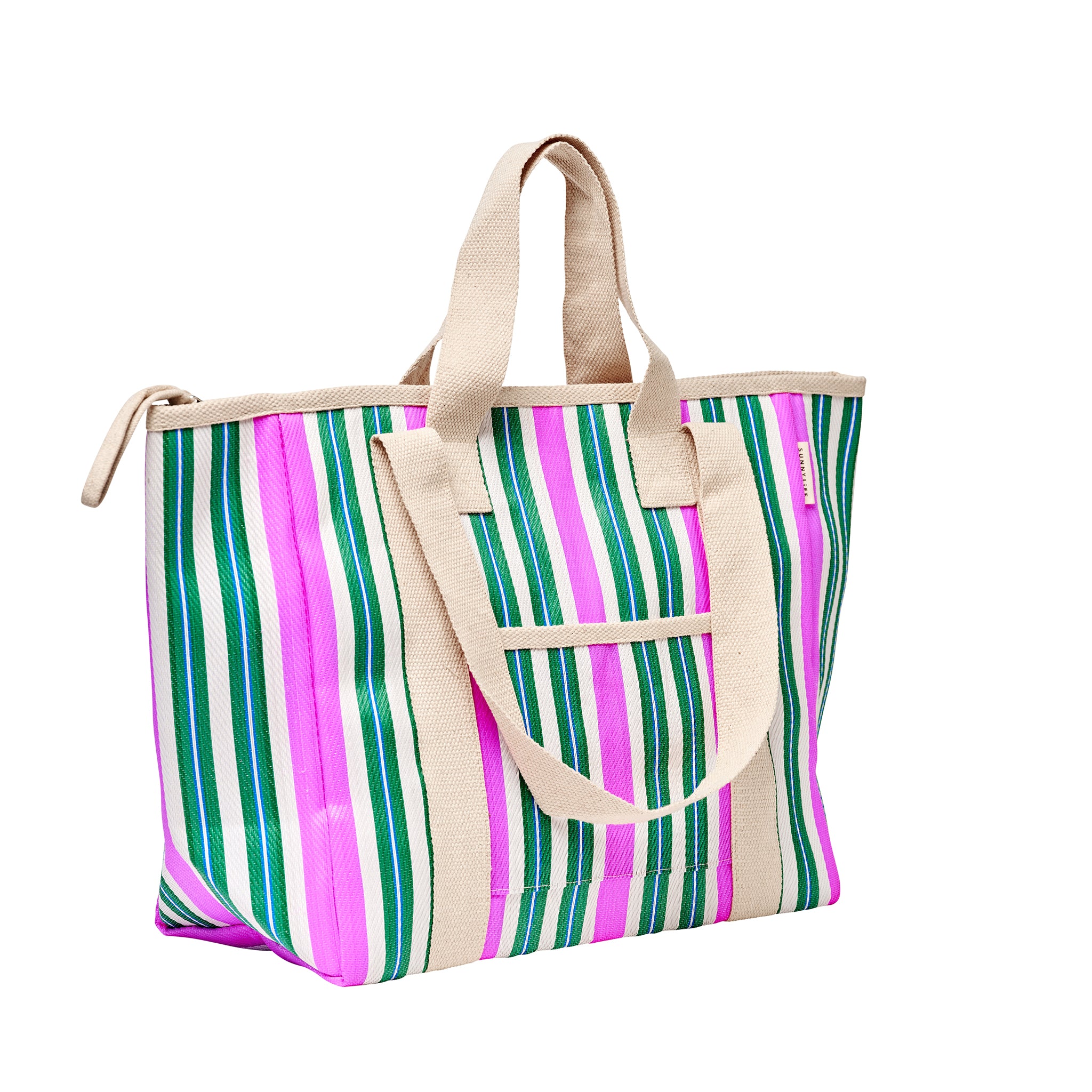 Recycled Nylon Cooler Tote - Seagrass Green