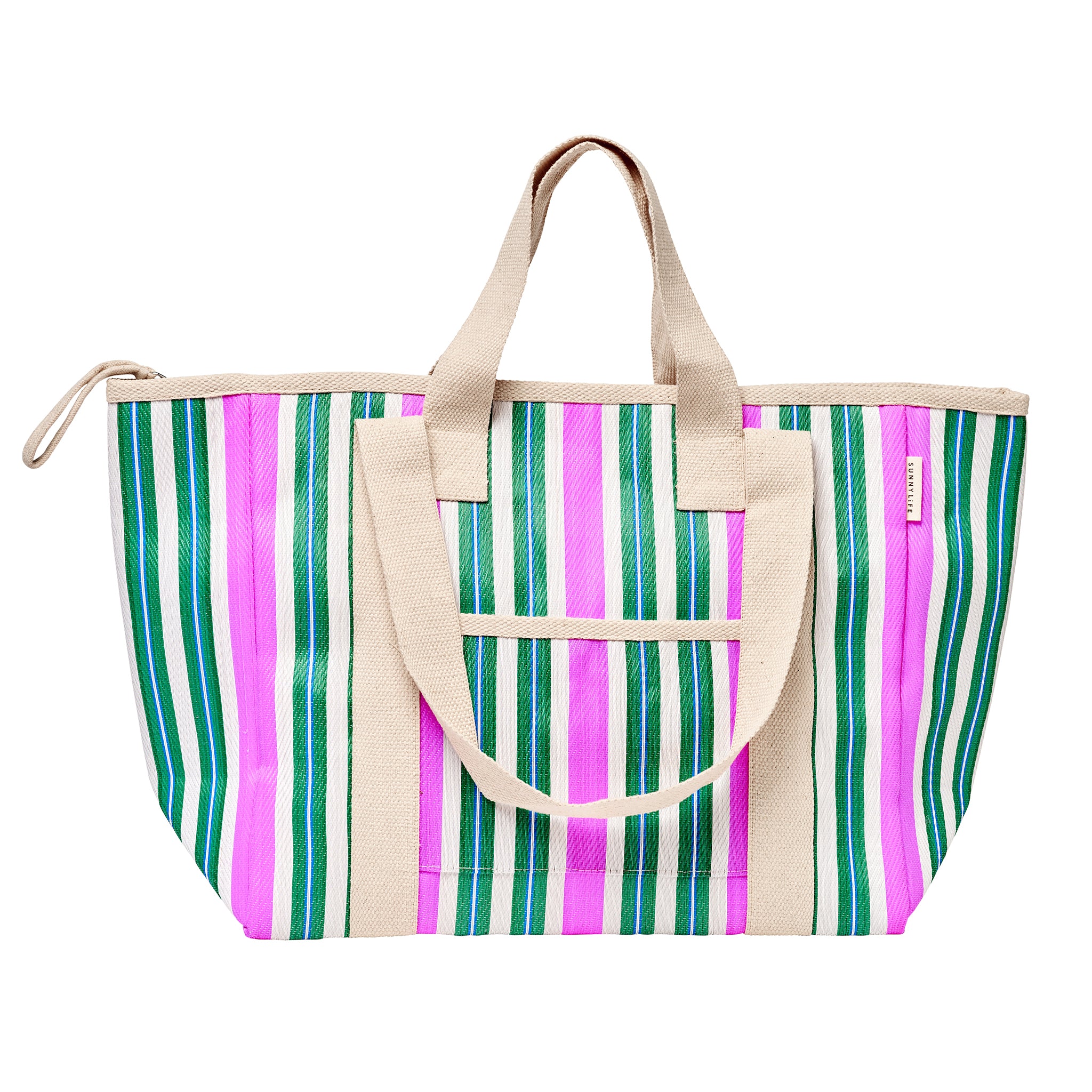 Recycled Nylon Cooler Tote - Seagrass Green