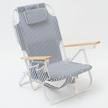 Damaged Luxe Beach Chair | The Resort Coastal Blue