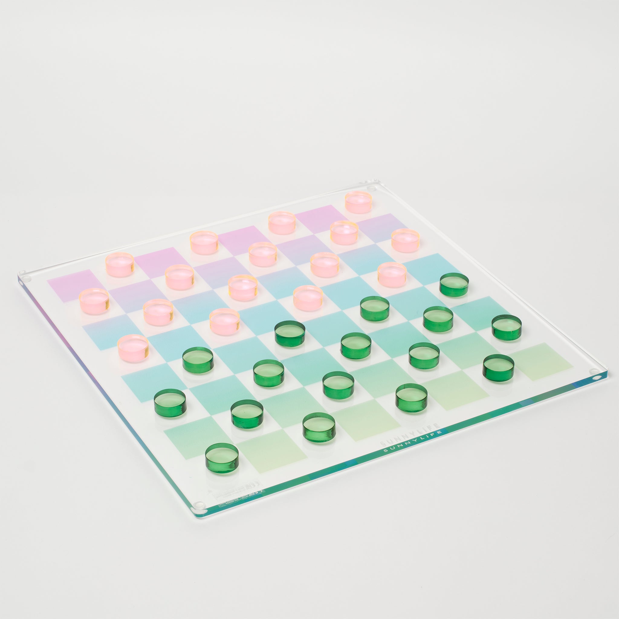 Lucite Chess & Checkers Rainbow – SUNNYLiFE EU