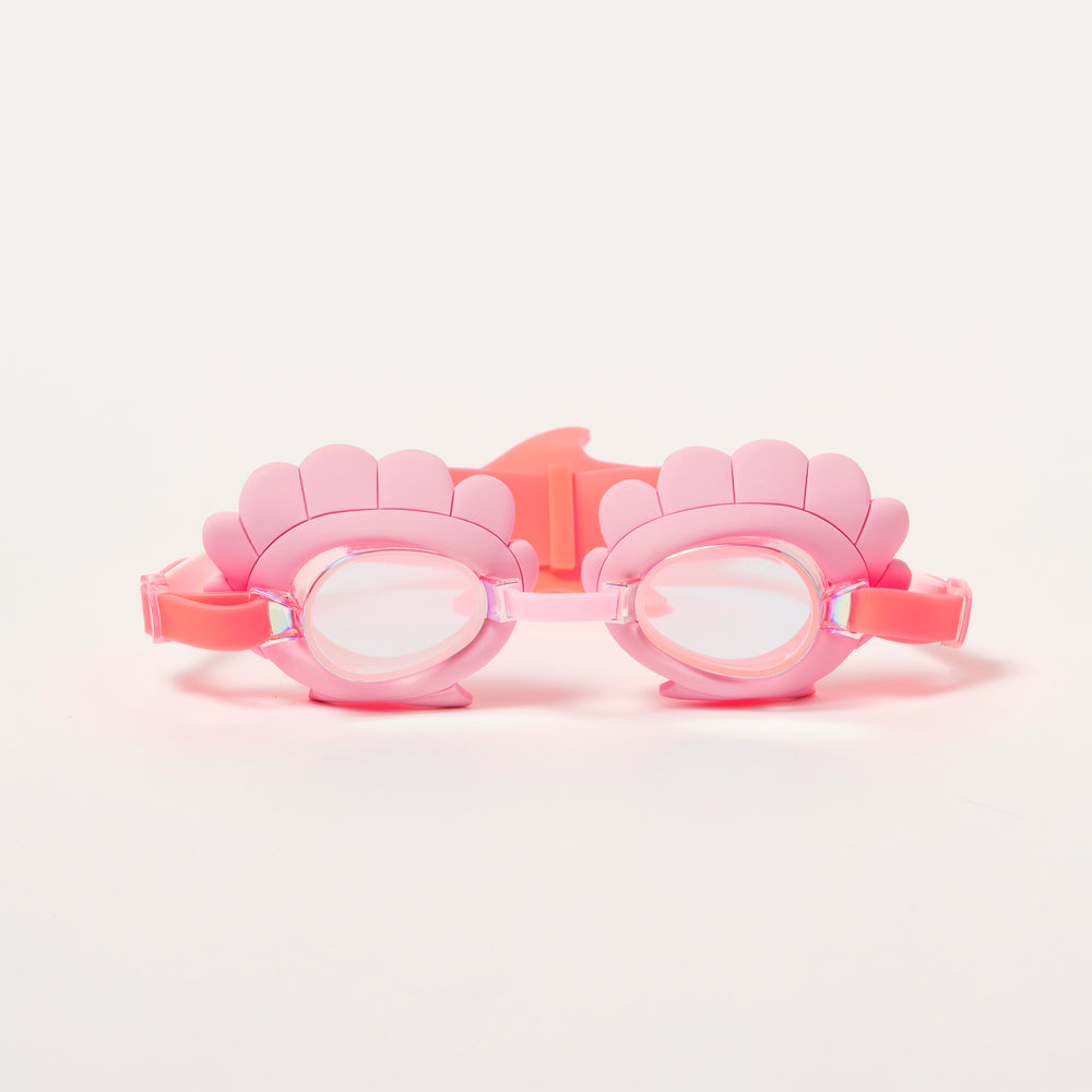 Mini-Schwimmbrille | Melody the Mermaid Neon Erdbeere