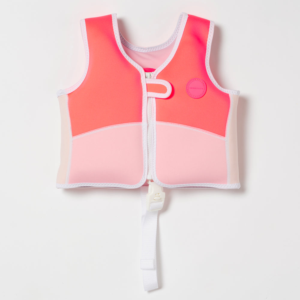 Swim Vest 2-3 | Melody the Mermaid Neon Strawberry