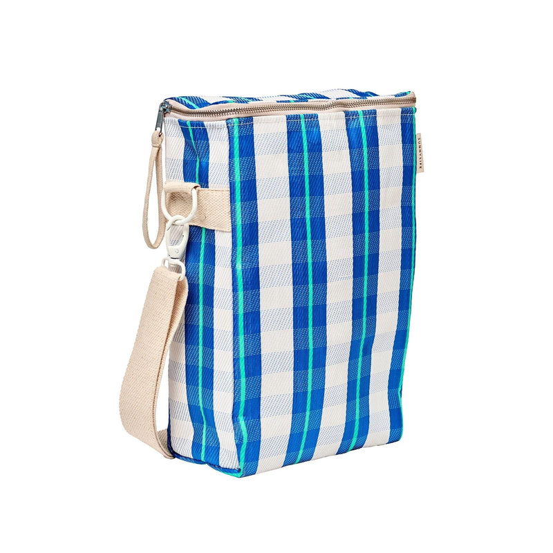 Kühltasche aus recyceltem Nylon – La Mer Blau Neon