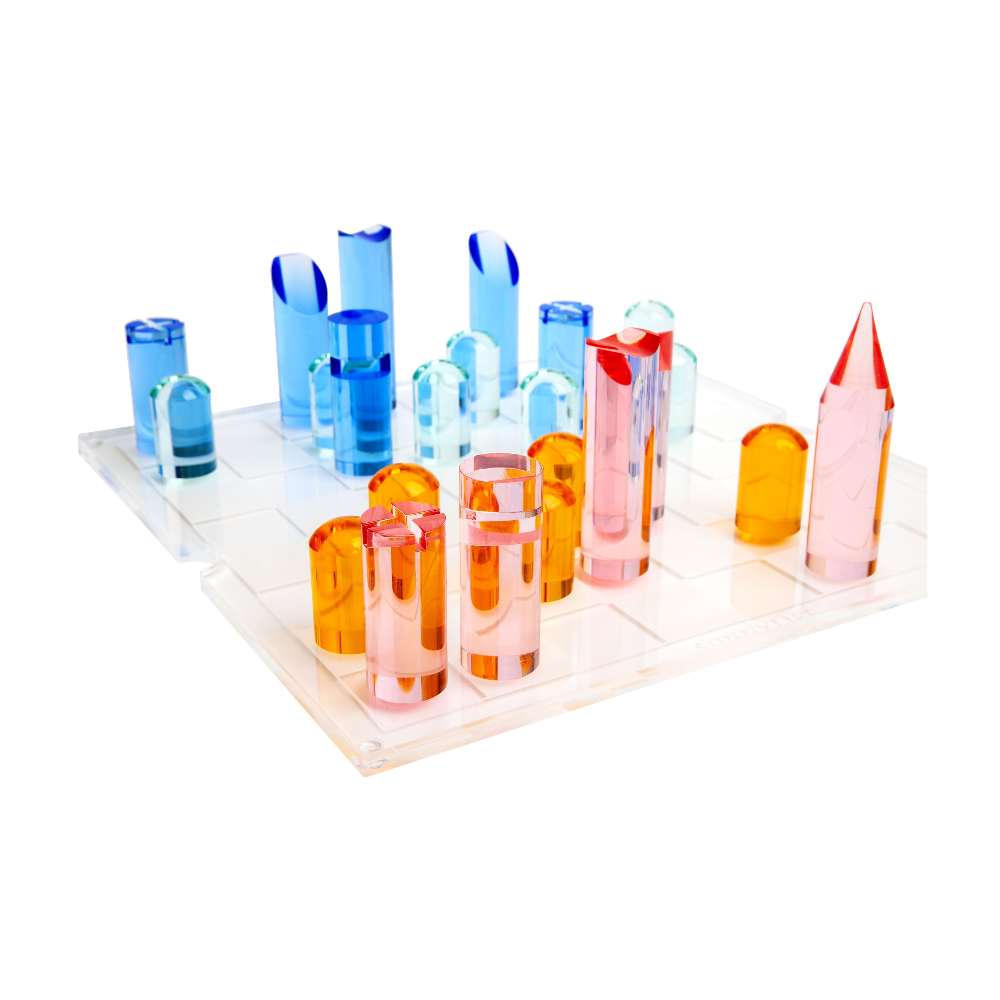 Lucite Chess & Checkers | Rainbow