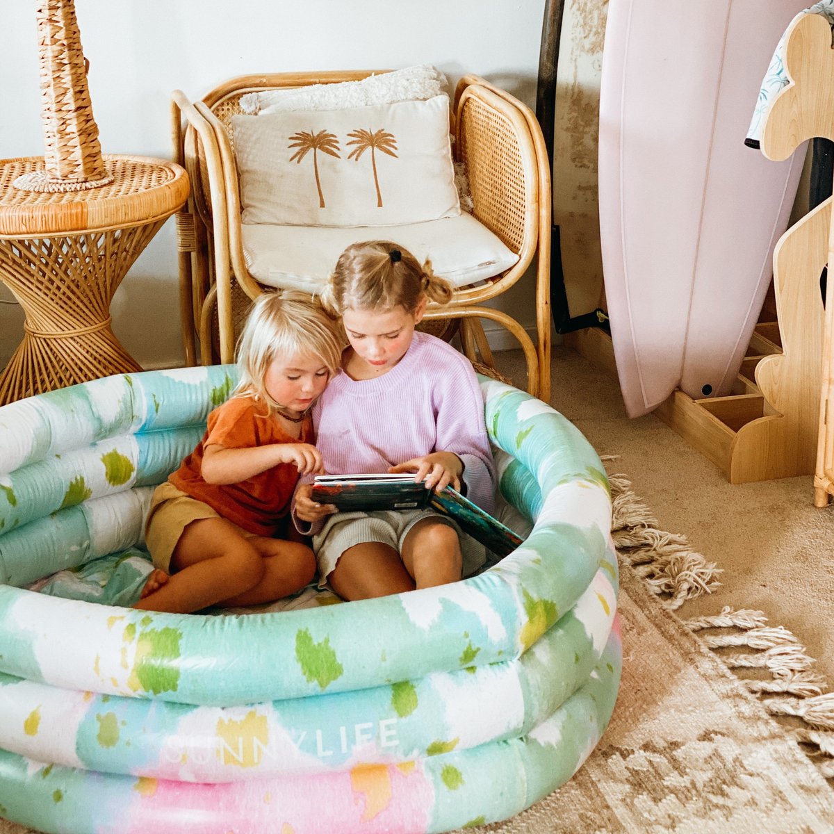 Aufblasbares Hinterhof-Planschbecken | Krawattenfarbe