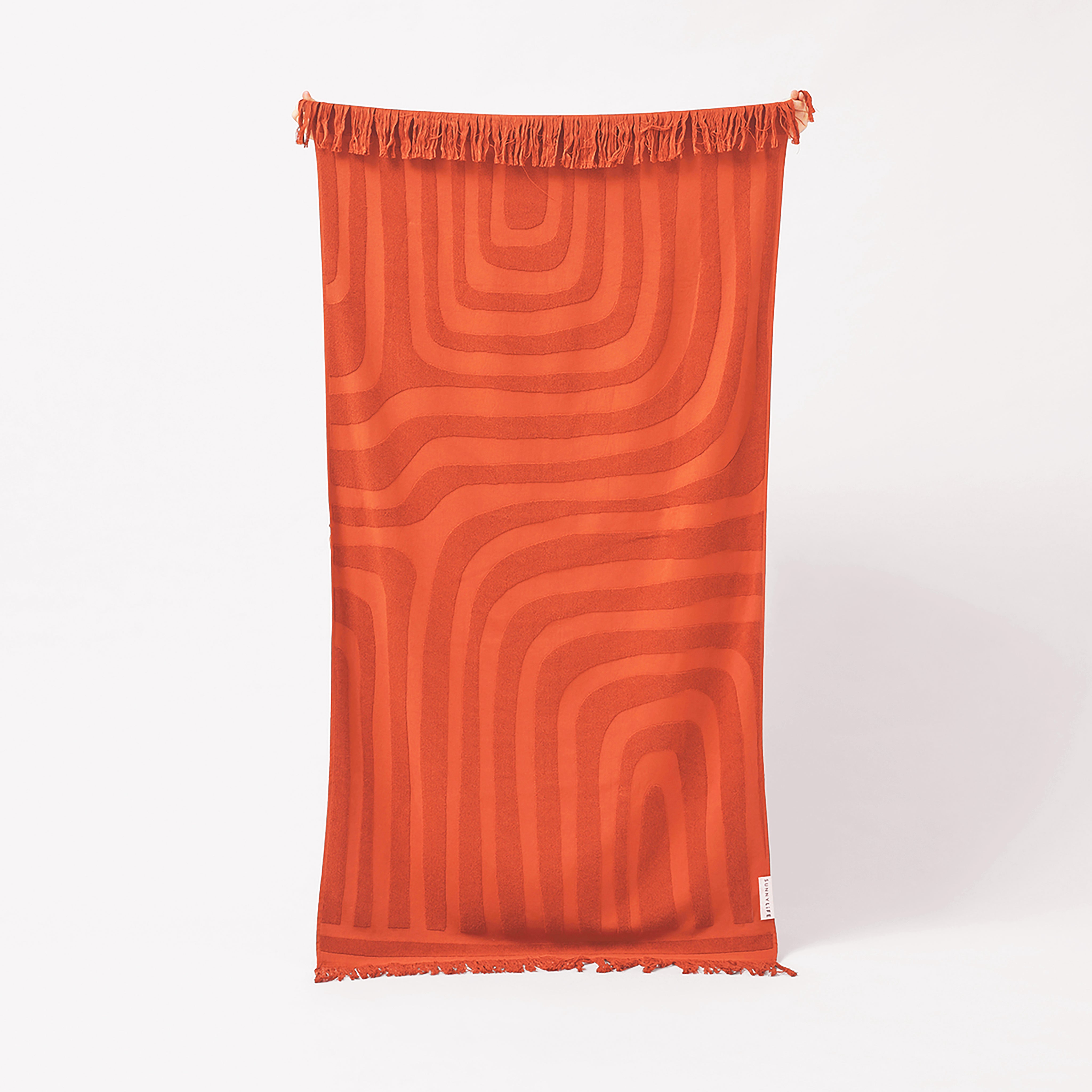 Luxuriöses Handtuch | Terrakotta