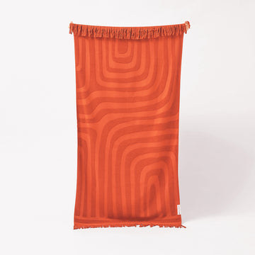 Luxuriöses Handtuch | Terrakotta