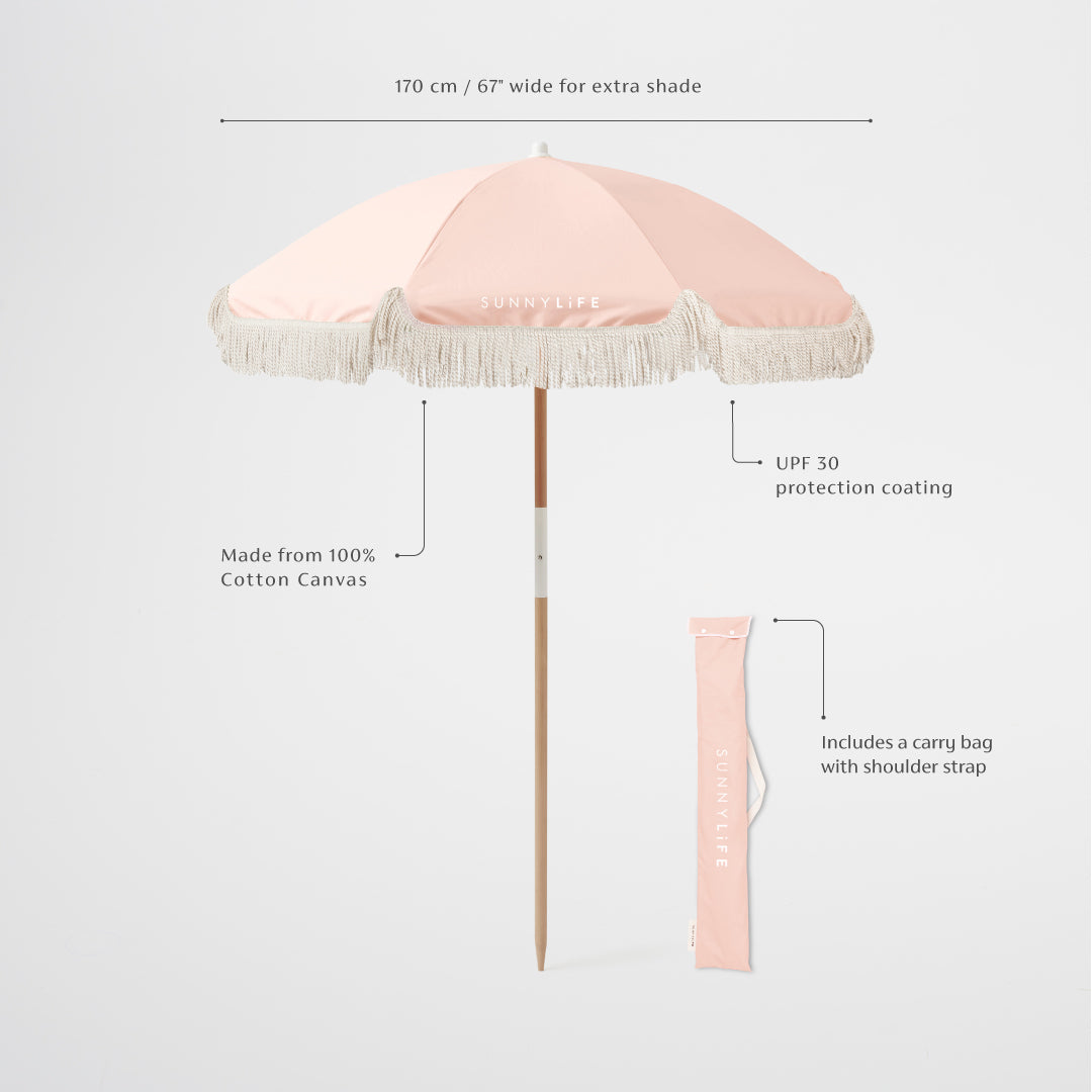 Parasol de plage de luxe | Saumon