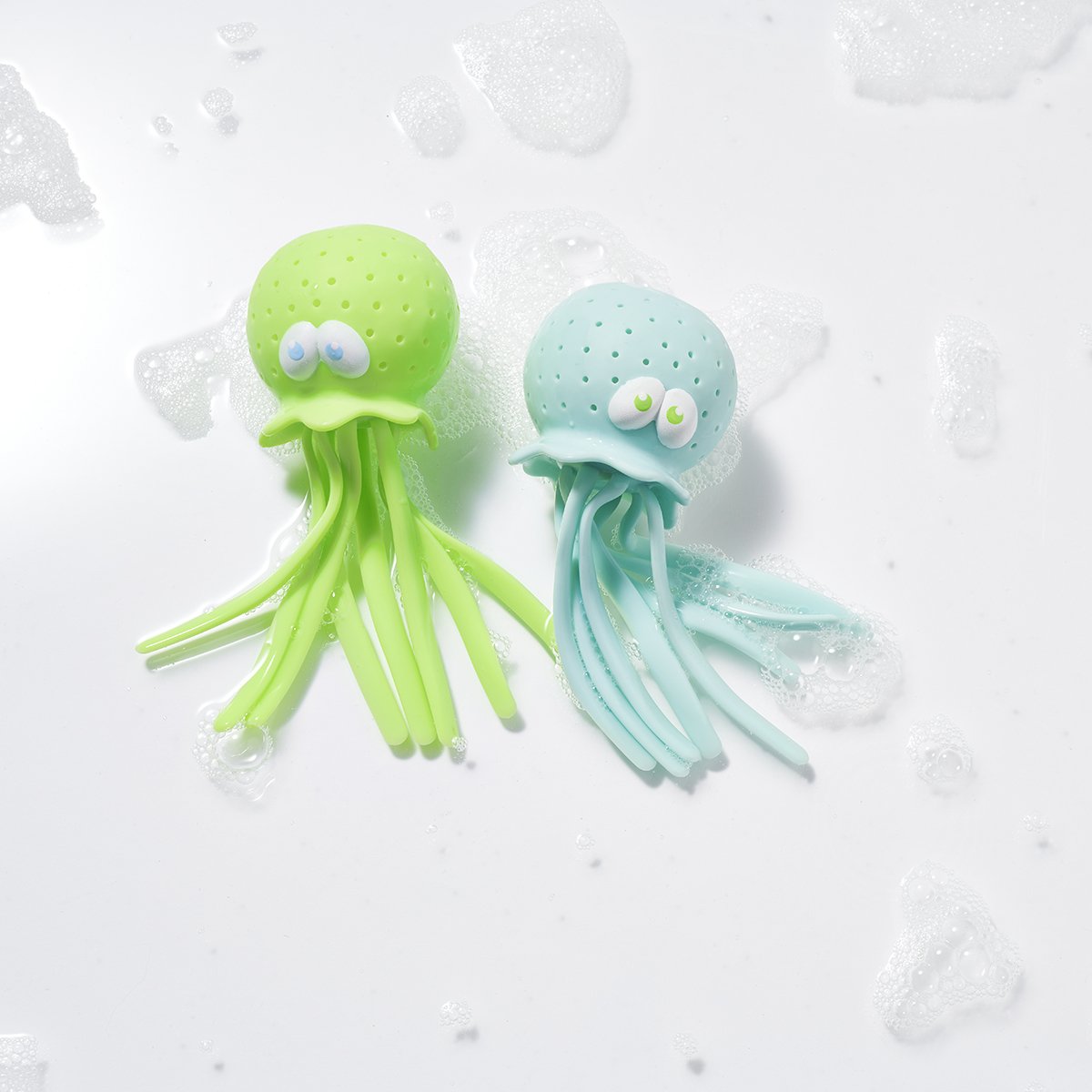 Octopus Bath Toys | Mint/Baby Blue