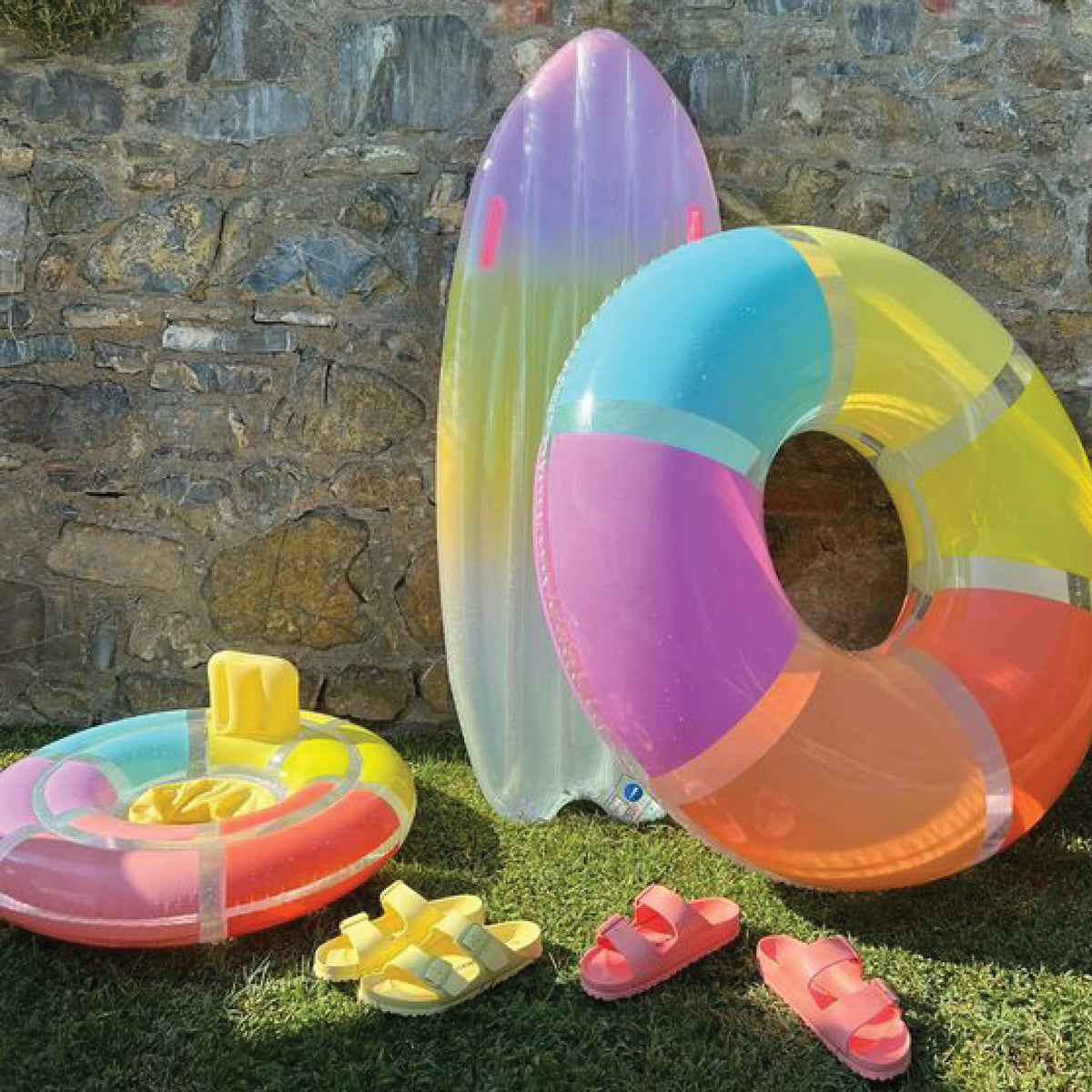 Tube Pool Ring - Rainbow Gloss